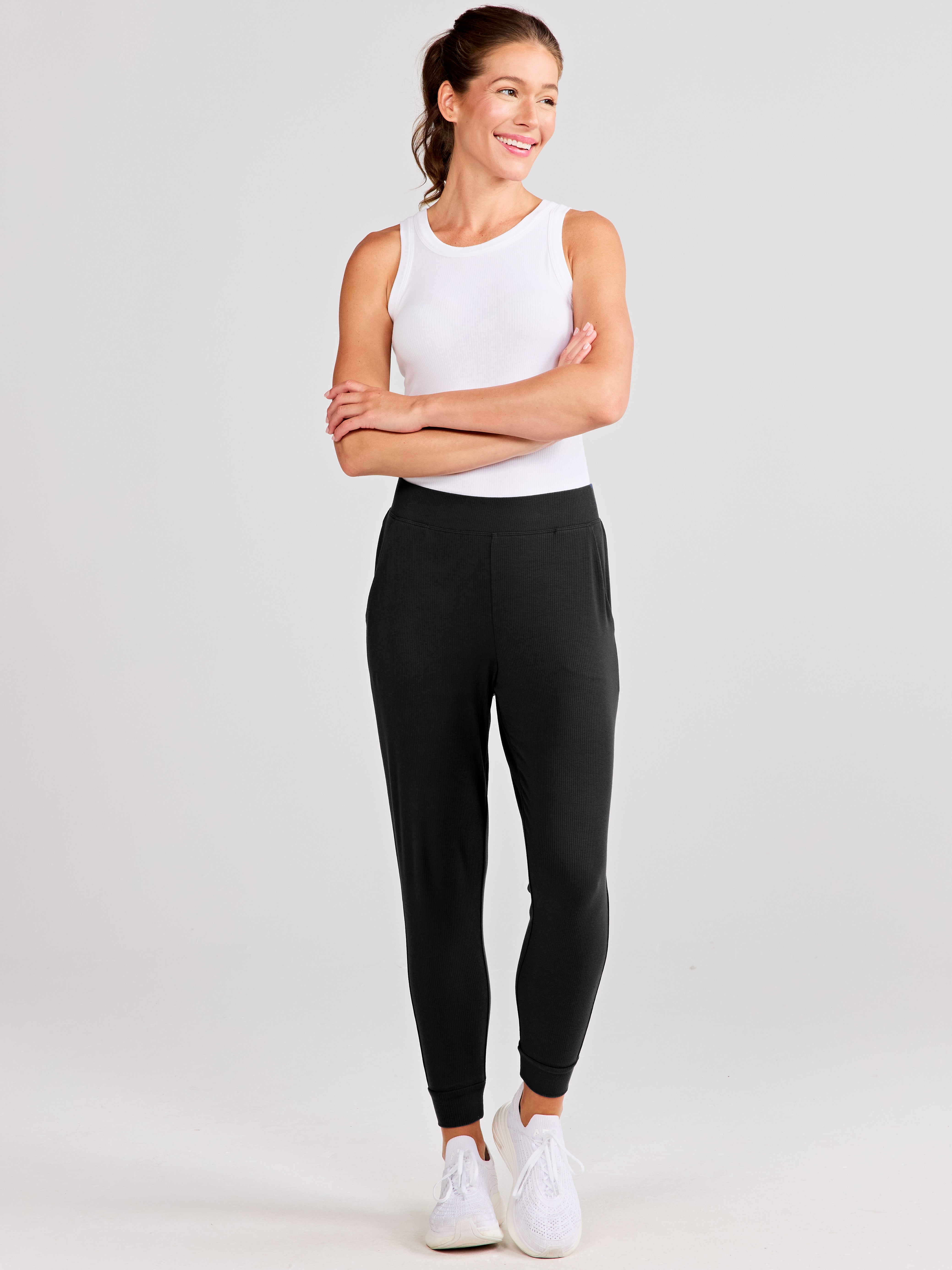 Microluxe Rib Jogger tasc Performance (Black) 