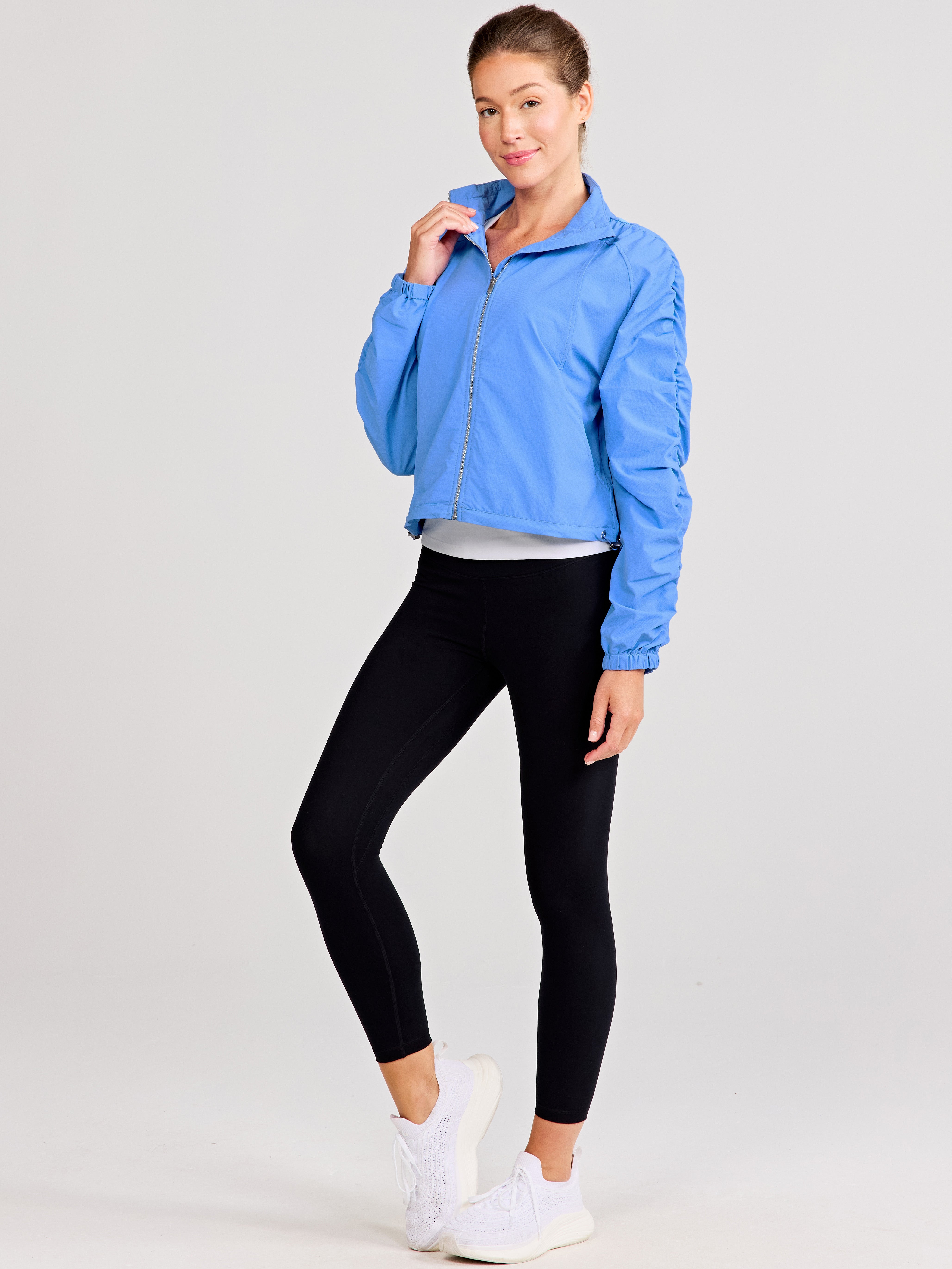 Jet Set Ruched Windbreaker - tasc Performance (BlueTopaz)