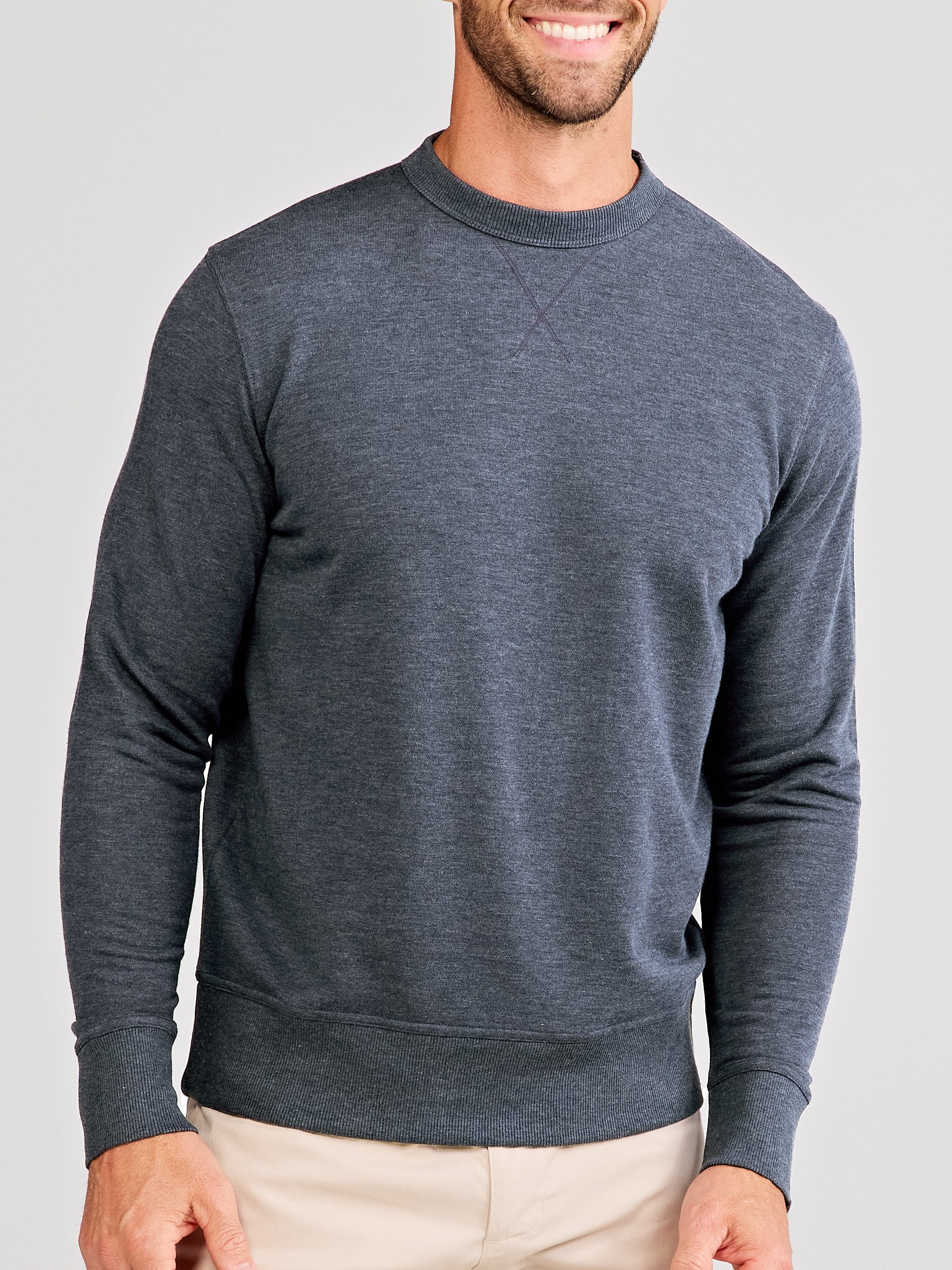 Stadium French Terry Sweatshirt - tasc Performance (IronHeather)