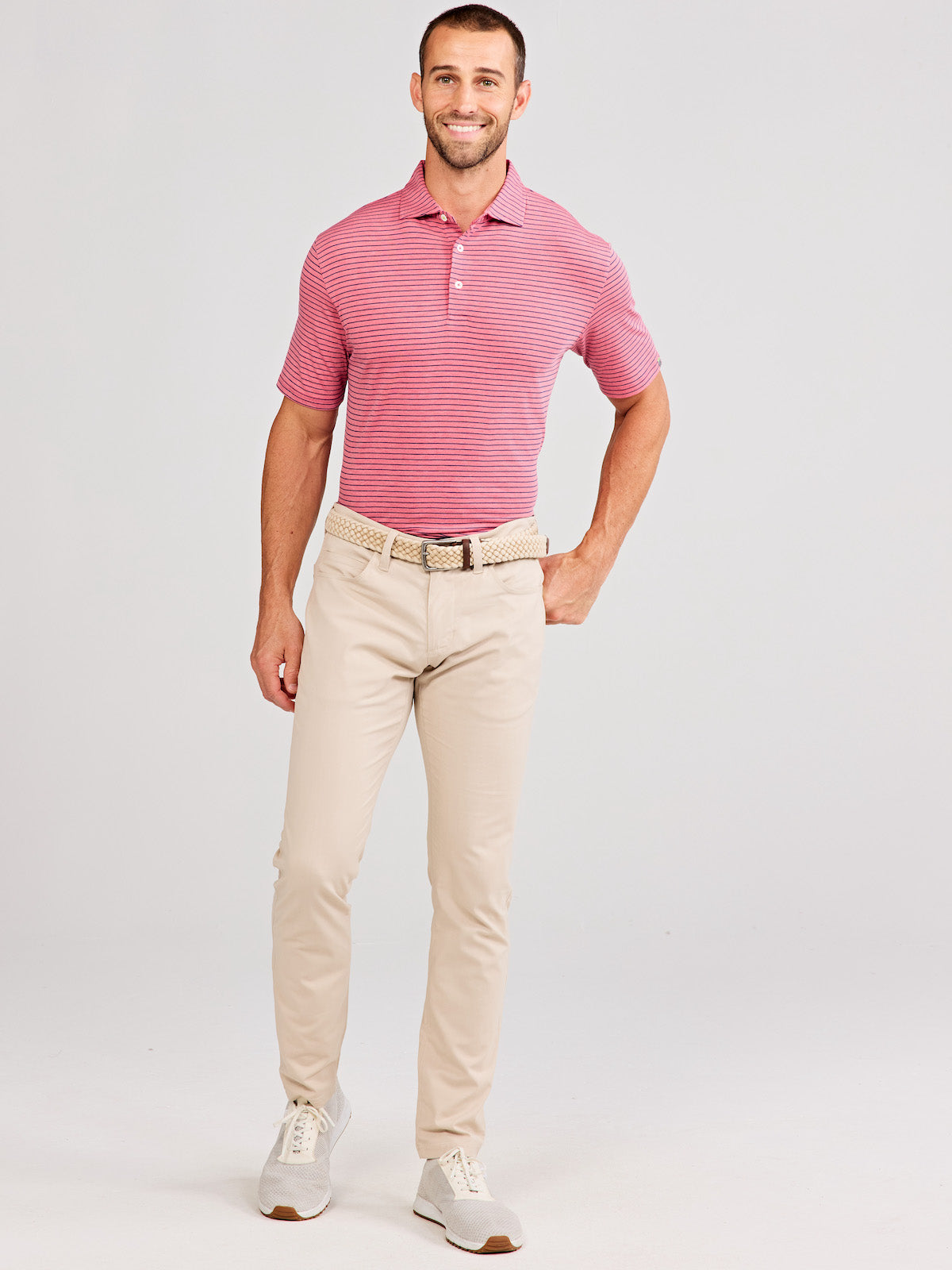 Cloud Lightweight Polo - tasc Performance (RubyHeather/MarineBlue)