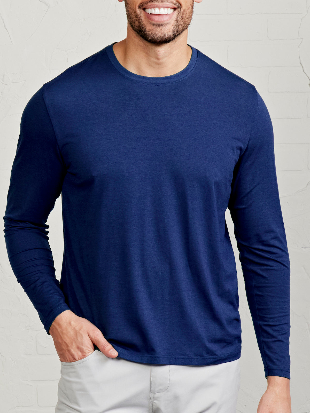 Pimaluxe Long Sleeve T-Shirt tasc Performance (MarineBlue)