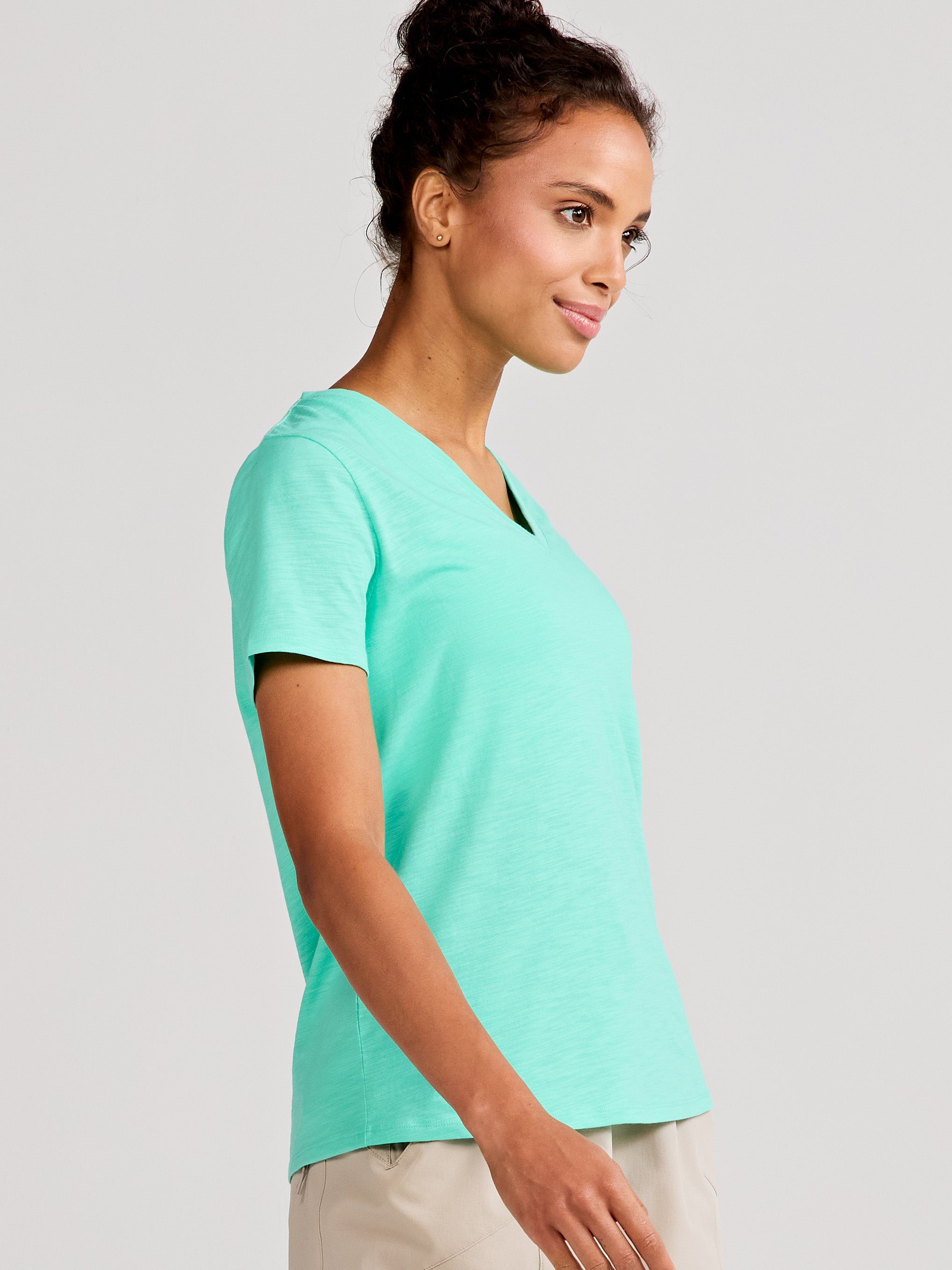 All Day V-Neck T-Shirt - tasc Performance (SeaGreen)