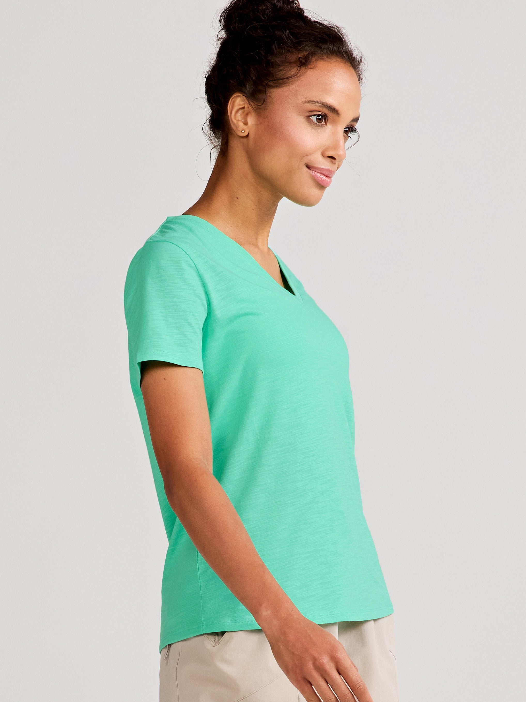 All Day V-Neck T-Shirt - tasc Performance (SeaGreen)