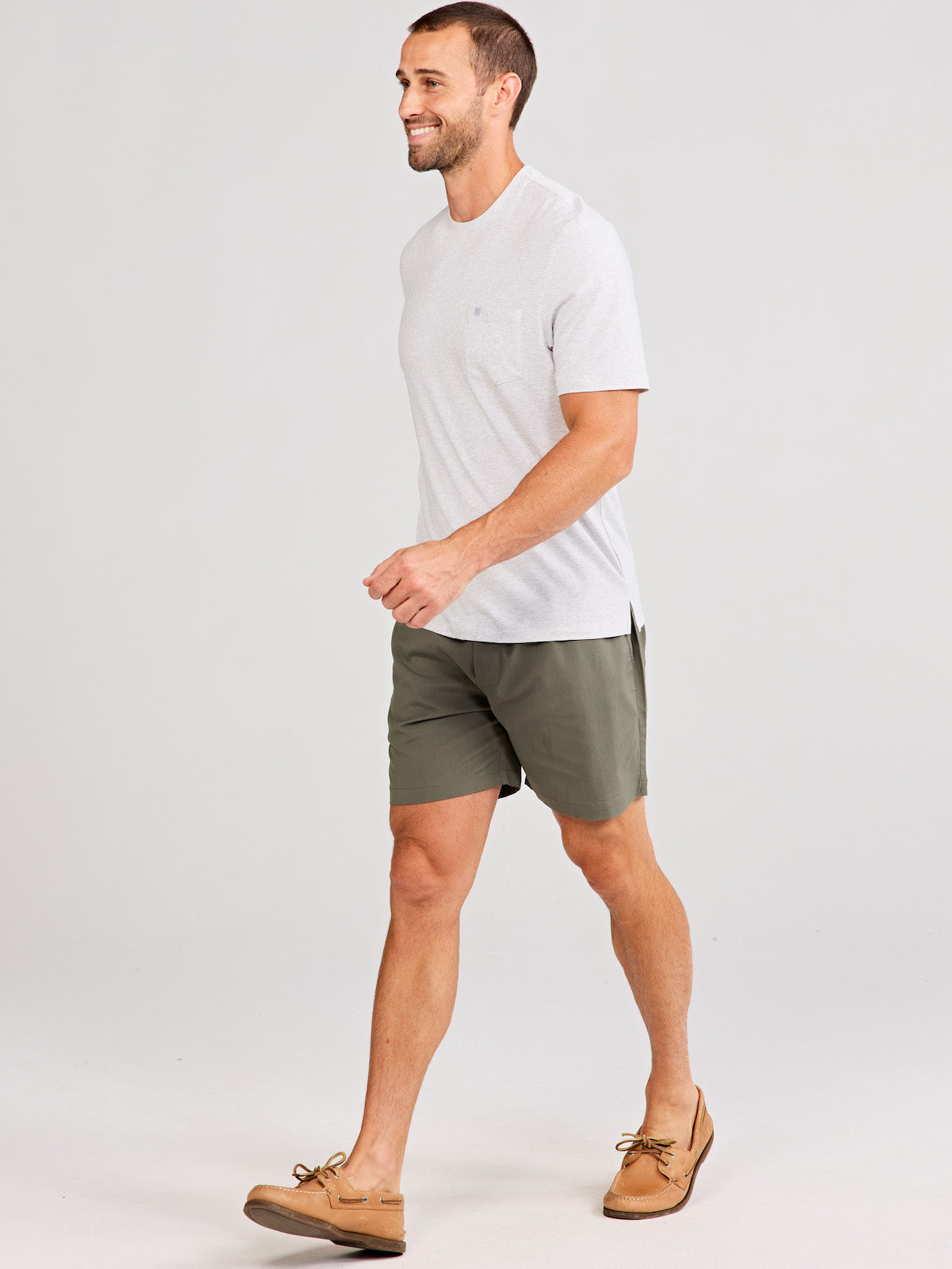 tasc Performance Seaside Wash Pocket T-Shirt (MarbleHeather)