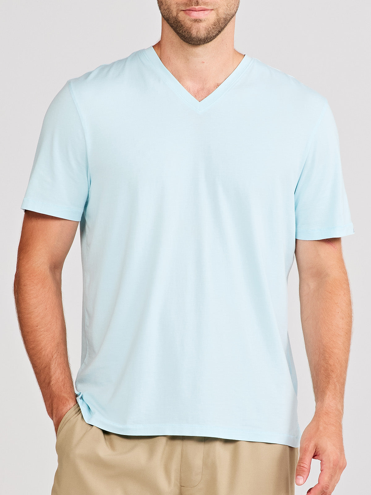 Seaside Wash Pigment Dyed V-Neck T-Shirt - tasc Performance (Coast)