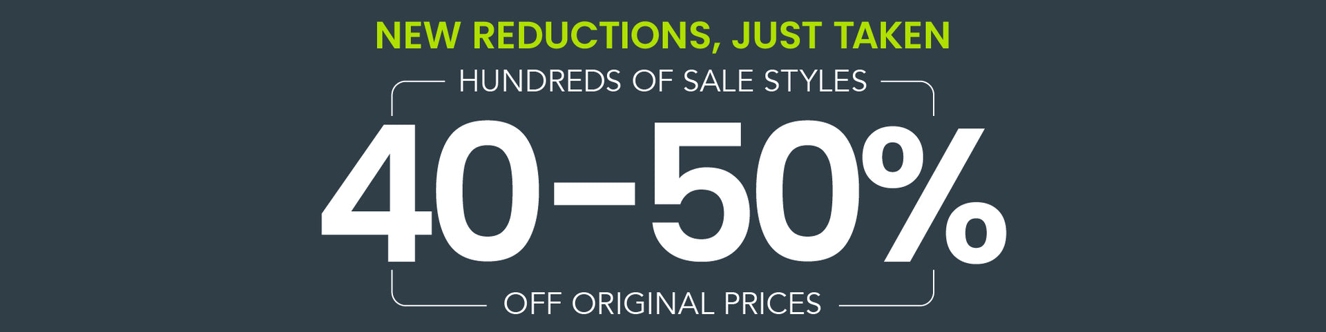 40% Off Further Reductions - Banner - tasc