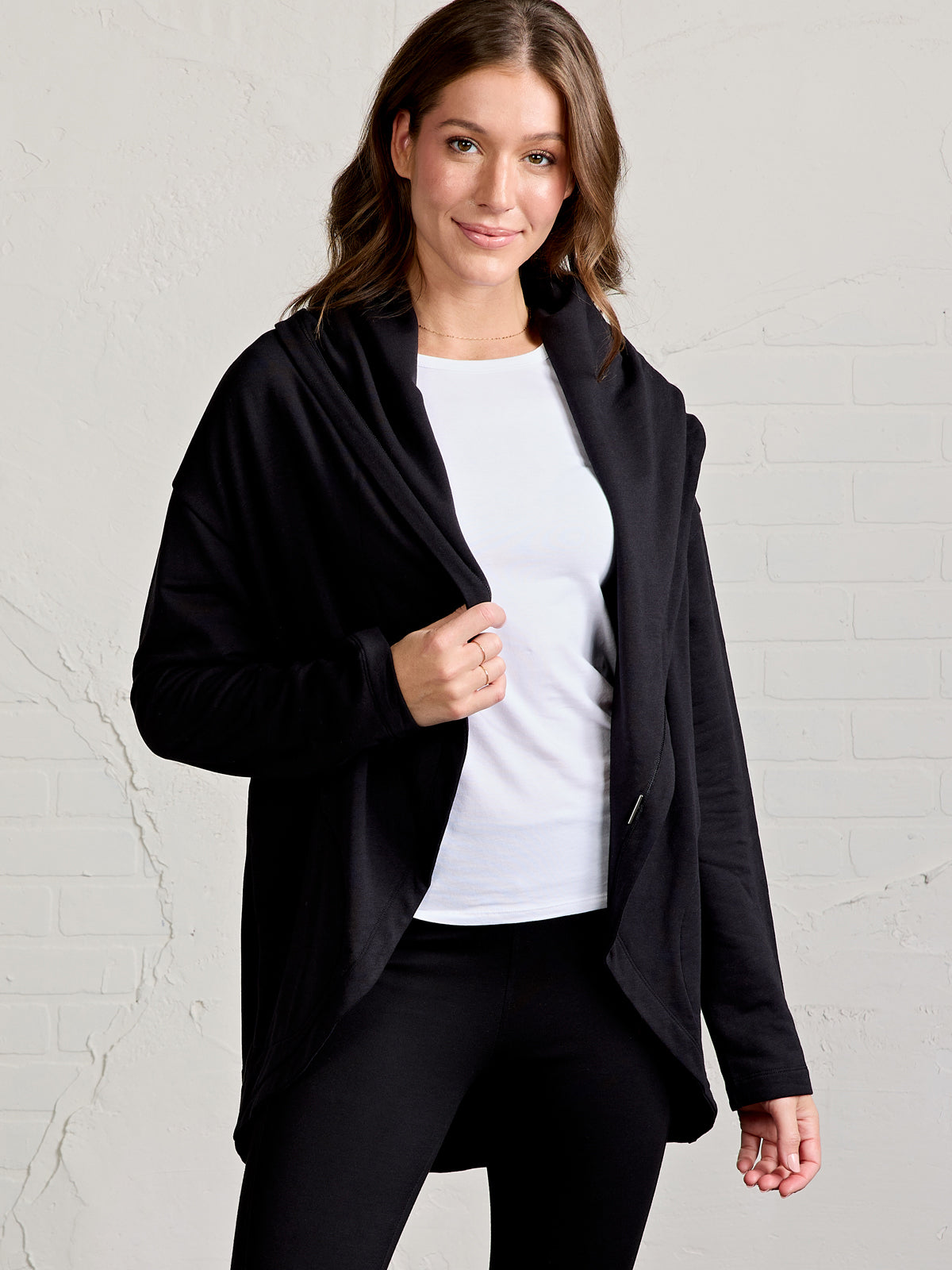 Cozy Fleece Cardigan tasc Performance (Black)