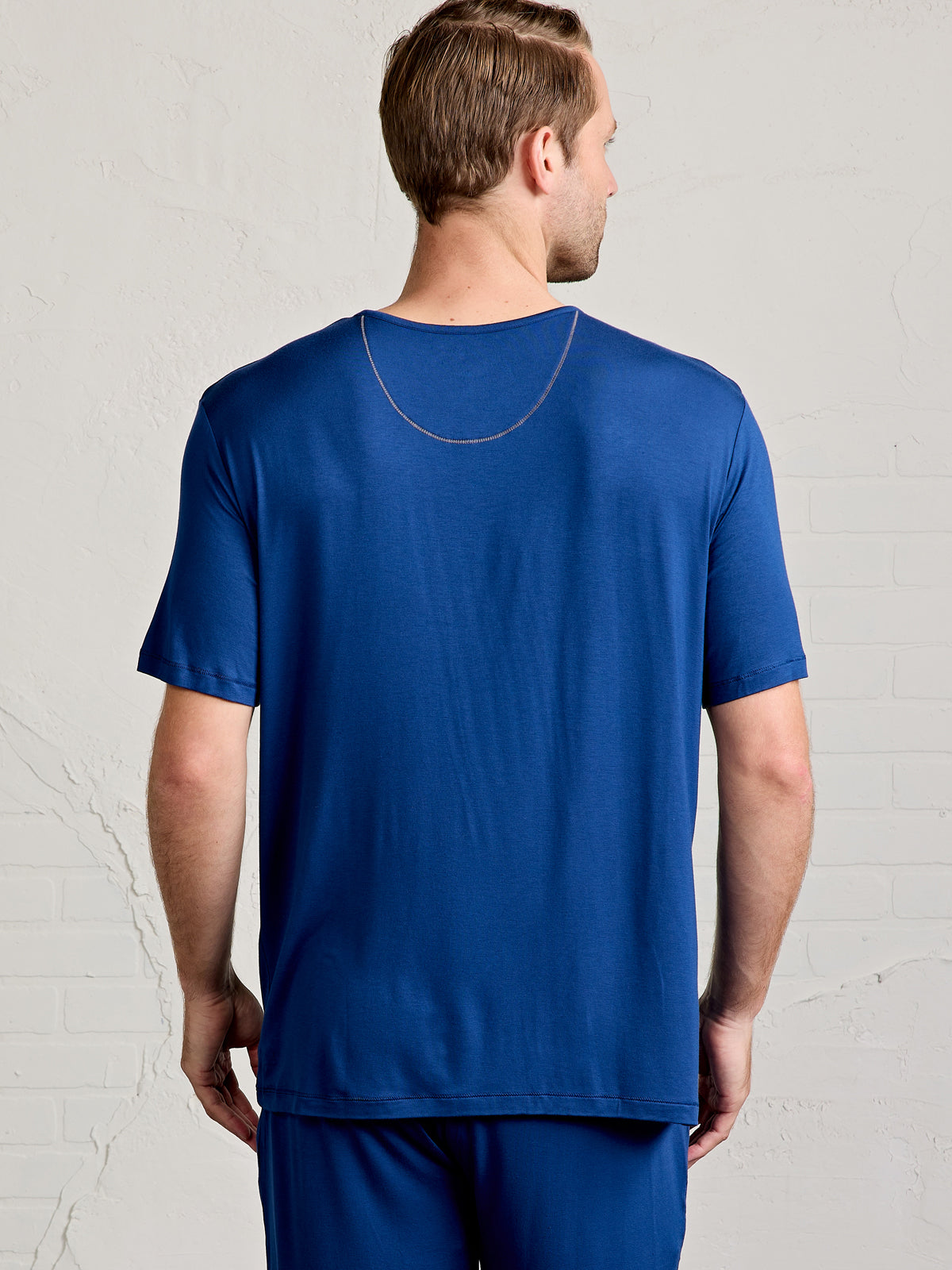 Bamboo Silk Henley - tasc Performance (MarineBlue)