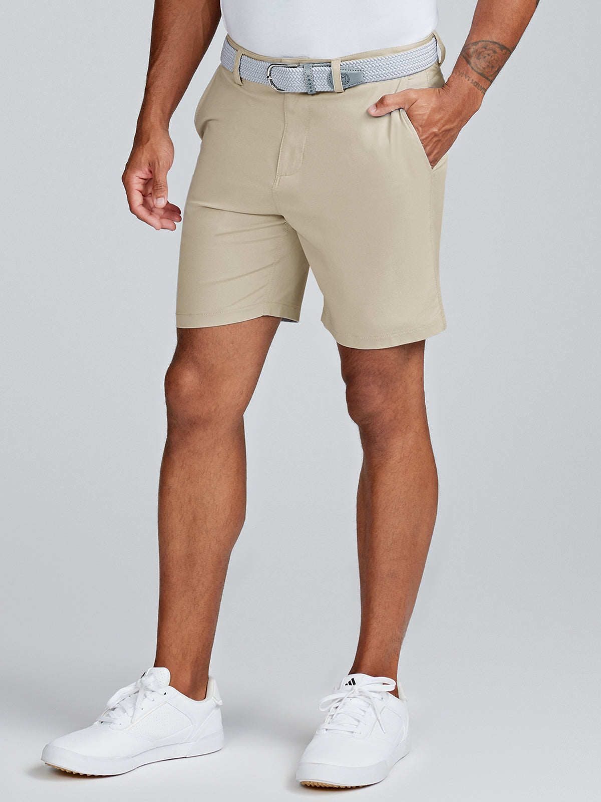 Khaki golf clearance shorts mens