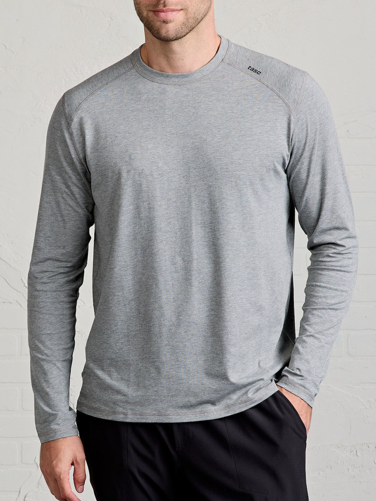 Carrollton Long Sleeve Fitness T-Shirt - tasc Performance (HeatherGray)