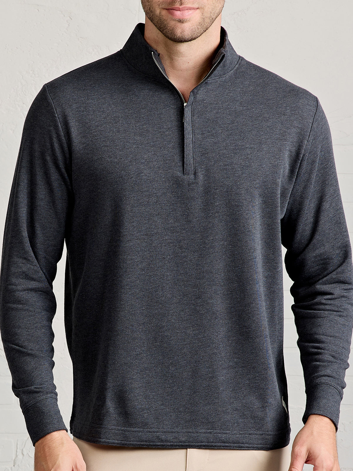 Stadium French Terry Quarter Zip - tasc Performance (IronHeather)