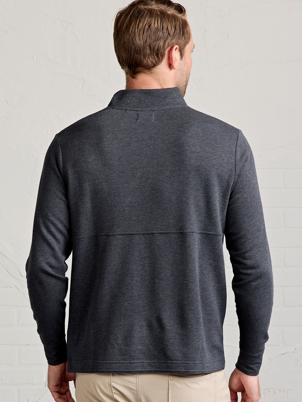 Stadium French Terry Quarter Zip - tasc Performance (IronHeather)