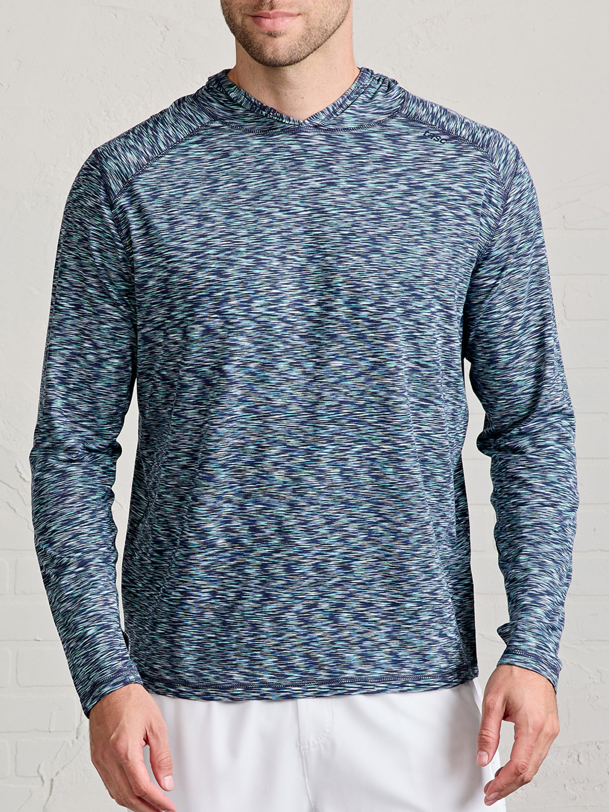 Carrollton Lightweight Hoodie - Space Dye - tasc Performance (Navy/SeaGreenSpaceDye)