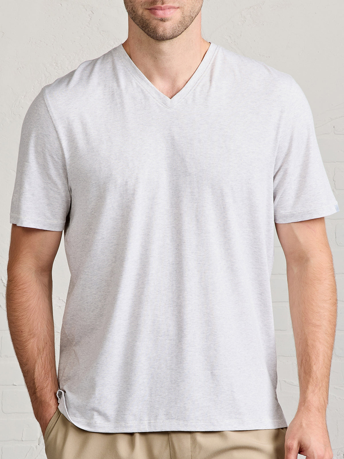 Seaside Wash V-Neck T-Shirt - tasc Performance (MarbleHeather)