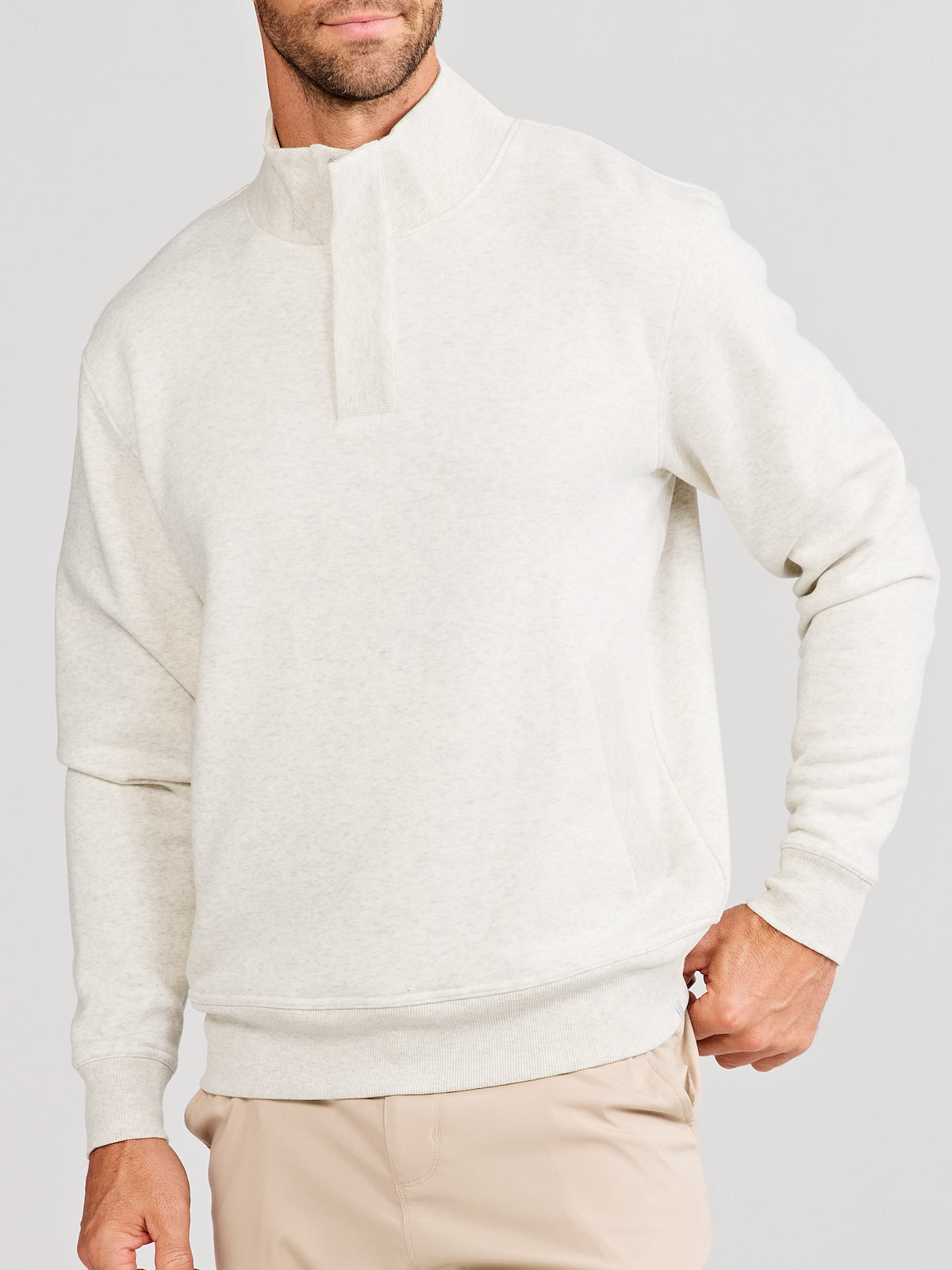 Hudson Henley Sweatshirt tasc Performance (MineralHeather)