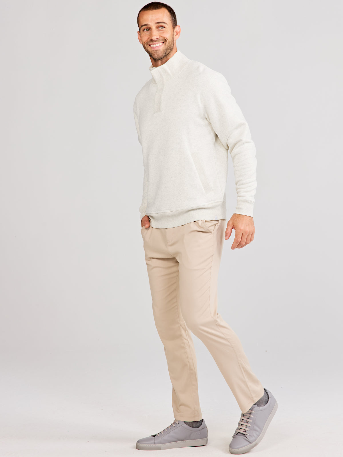 Hudson Henley Sweatshirt tasc Performance (MineralHeather)