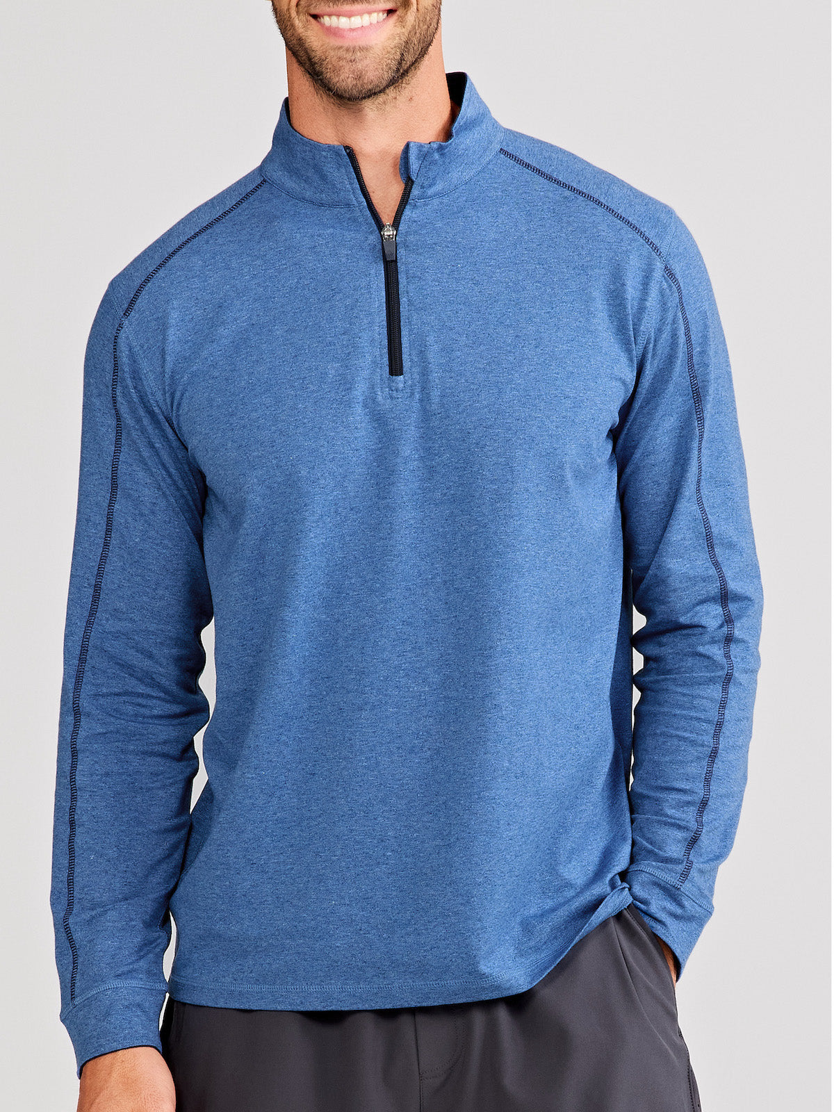 Carrollton Lightweight Quarter Zip tasc Performance (BlueJaspe)