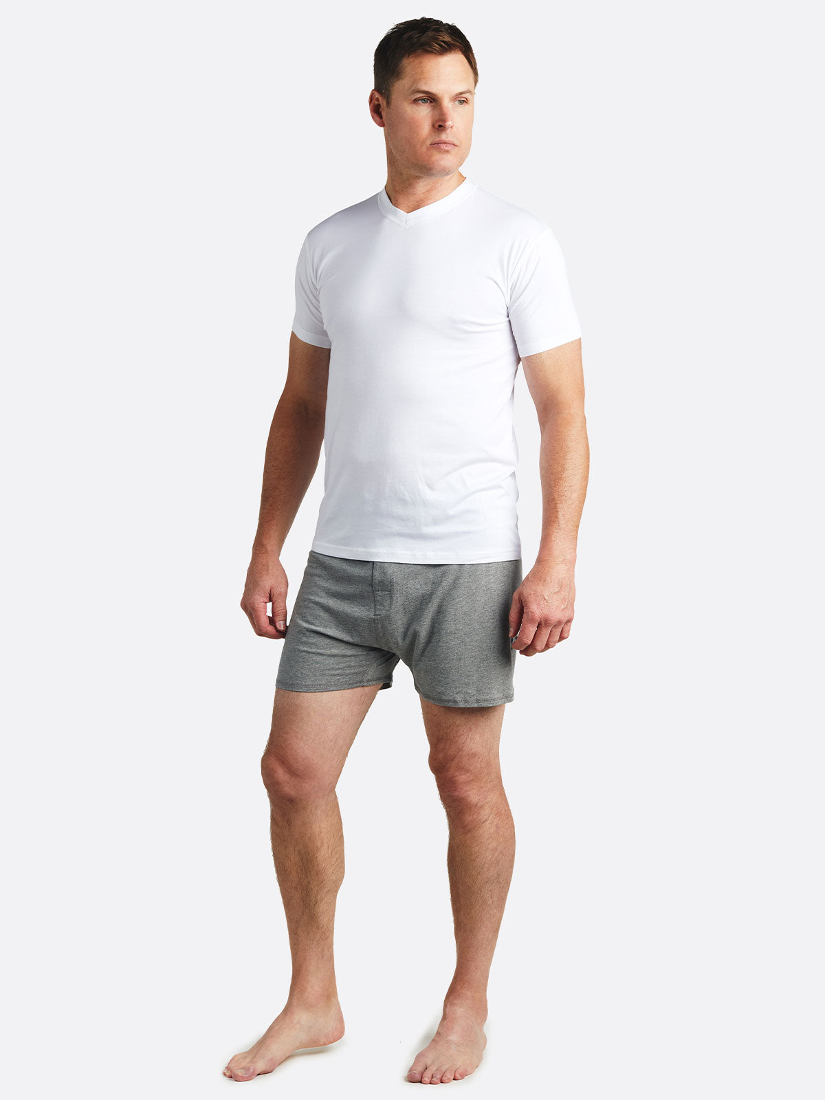 BamBare Bamboo Comfort Boxer - tasc Performance (LightHeatherGray)