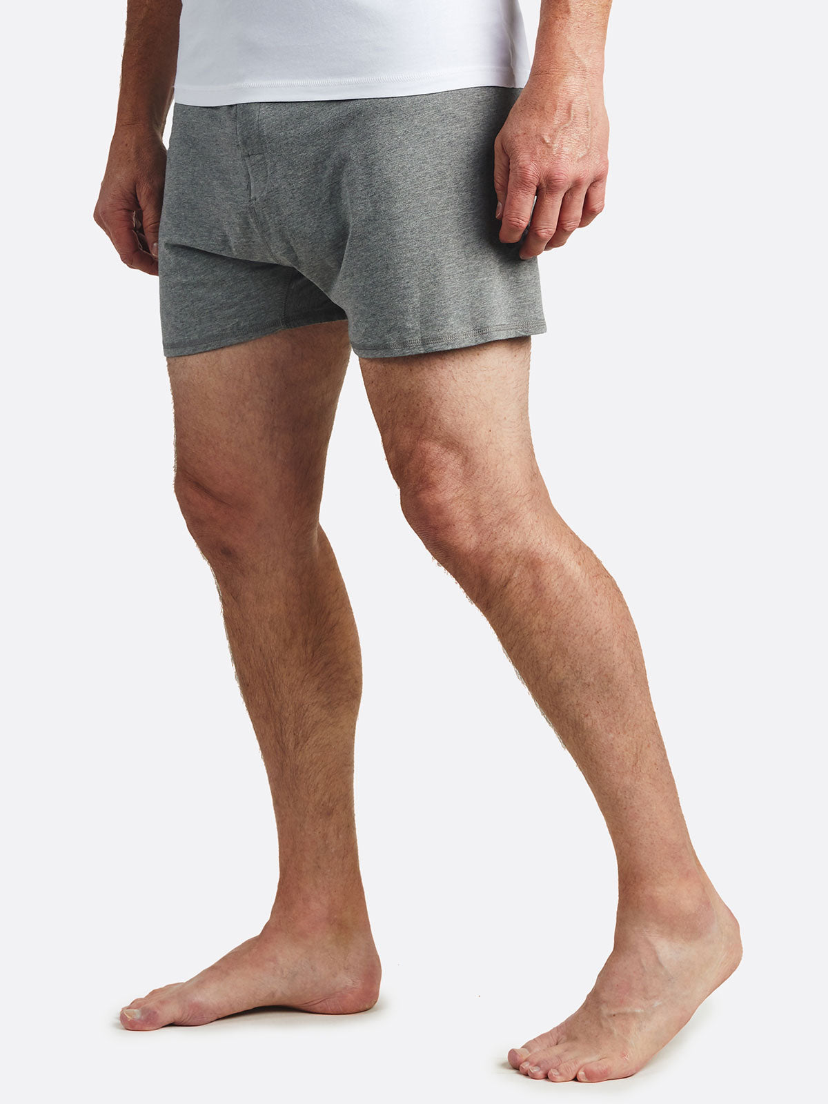 BamBare Bamboo Comfort Boxer - tasc Performance (LightHeatherGray)