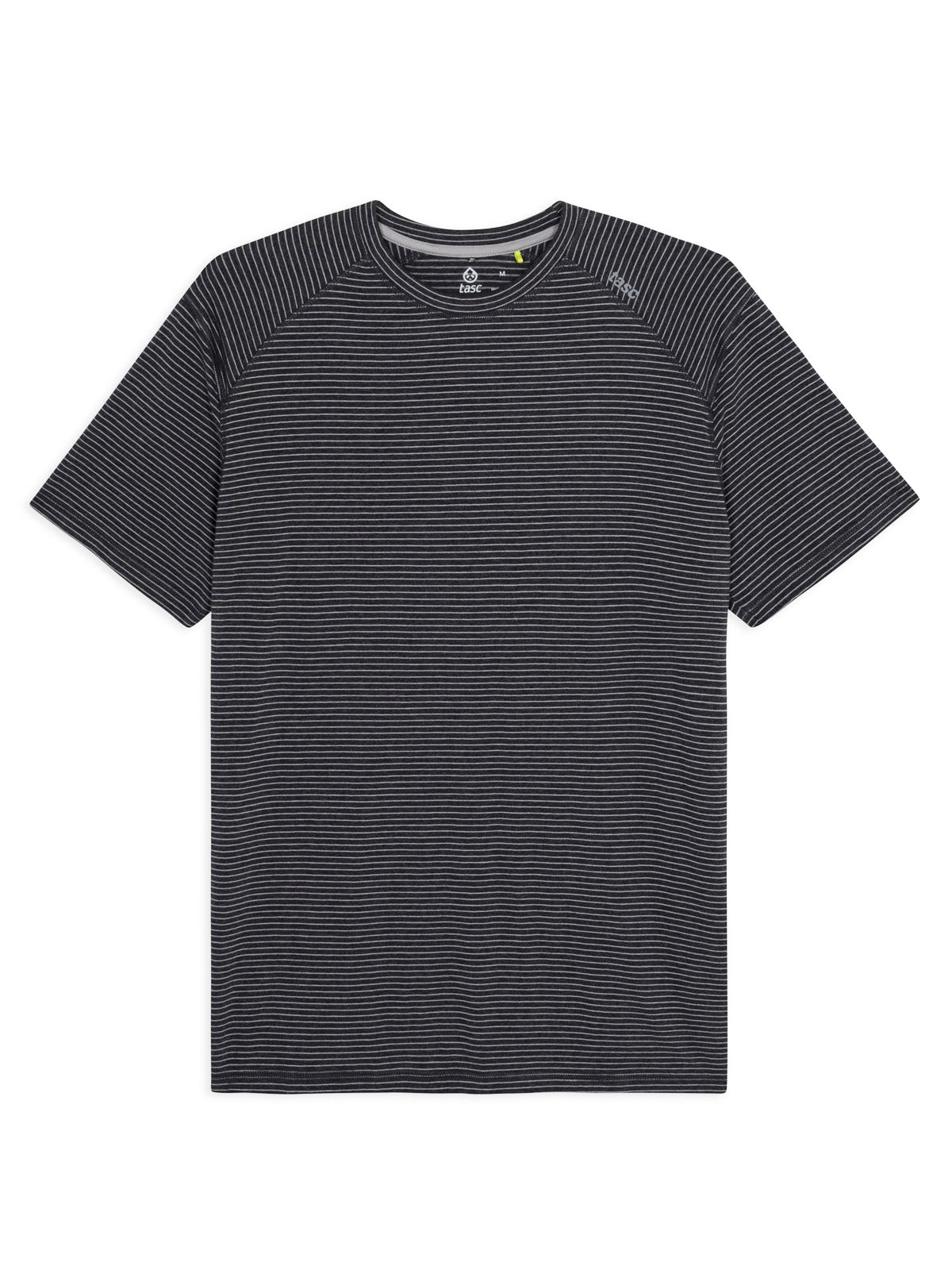 Carrollton Fitness T-Shirt - Mini Stripe tasc Performance (IronHeather/Silver)