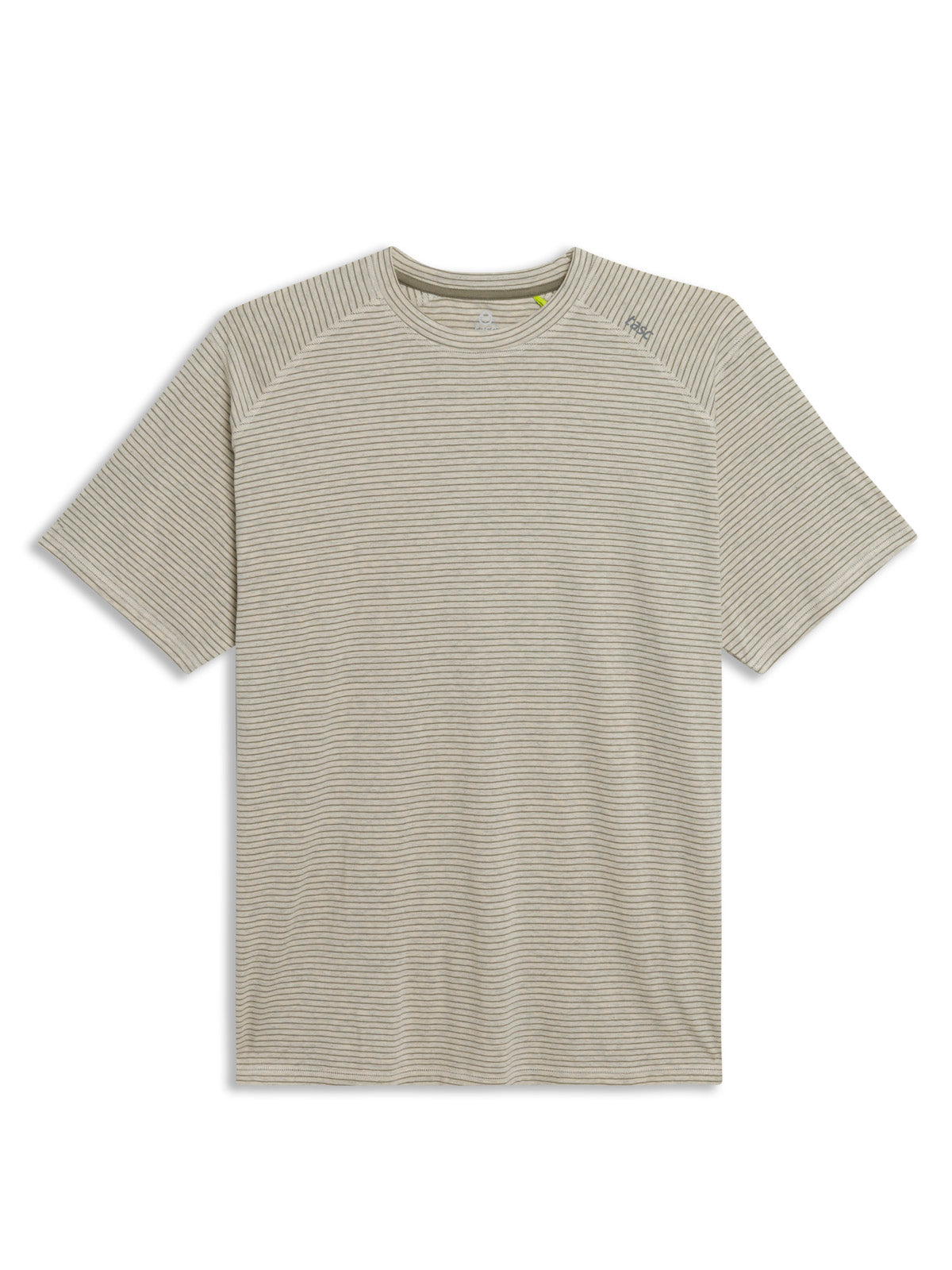 Carrollton Fitness T-Shirt - Mini Stripe tasc Performance (MineralHeather/Cactus)