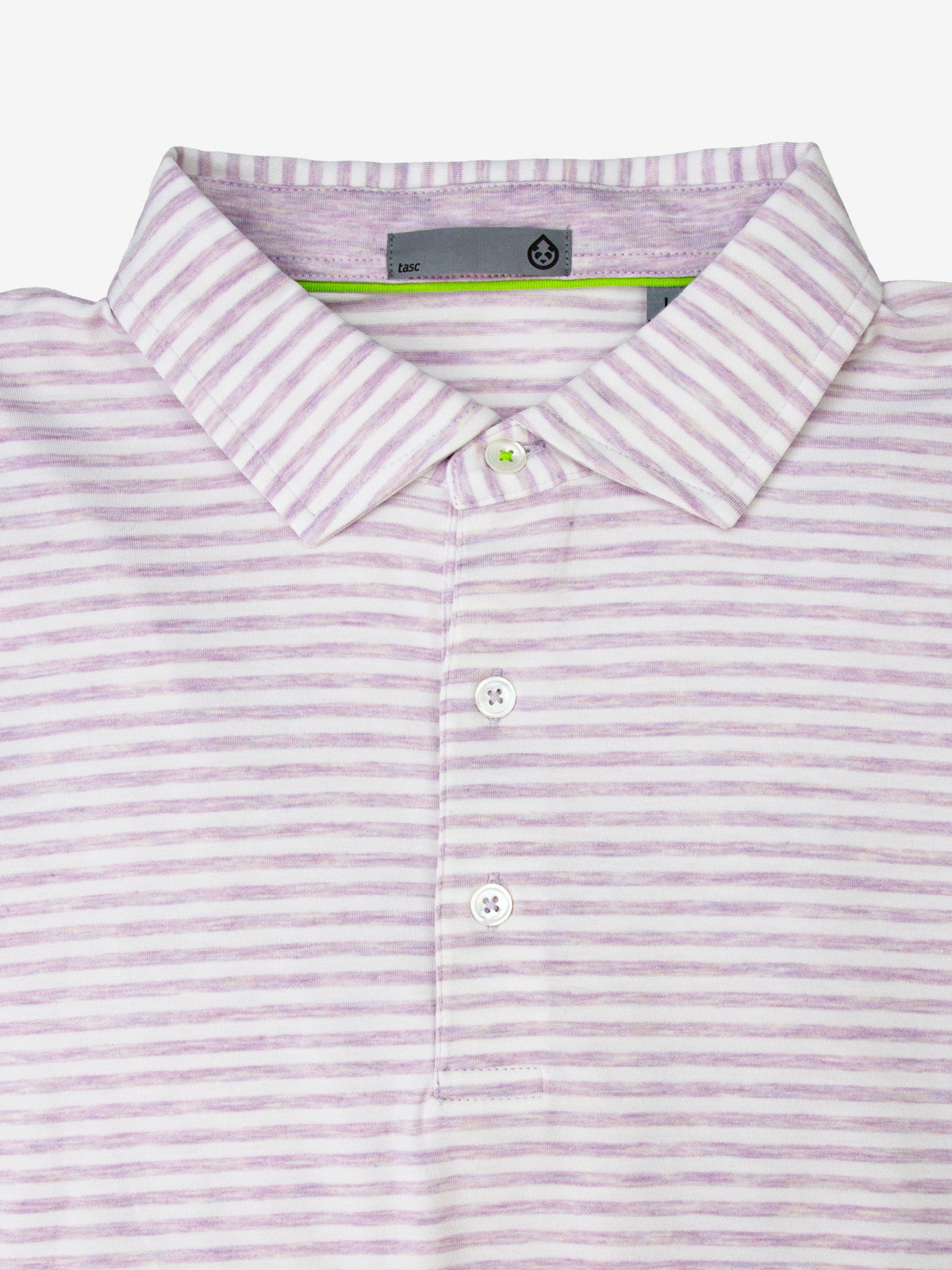 Cloud Polo - Air Stripe - tasc Performance (LilacHeather/White)