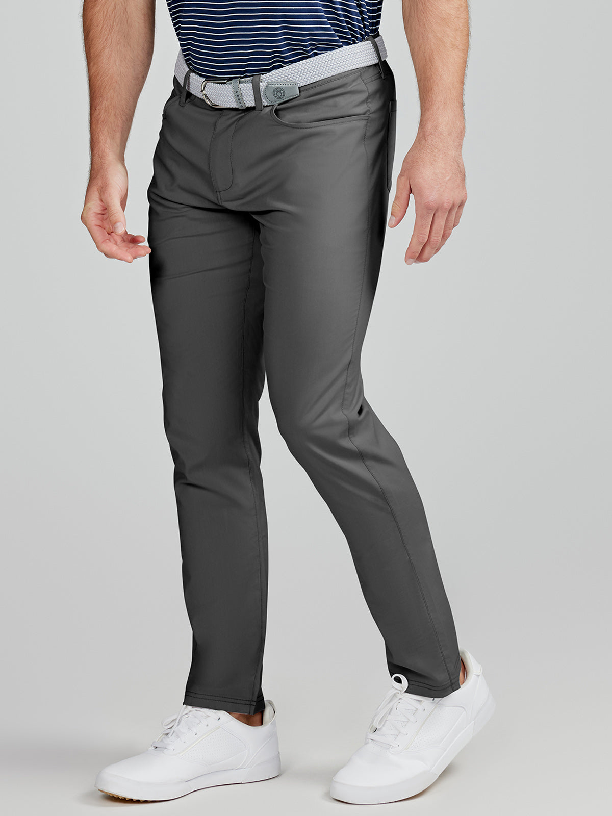Under Armour Mens Sportswear Stretch Straight Leg Golf Pants Gray Size