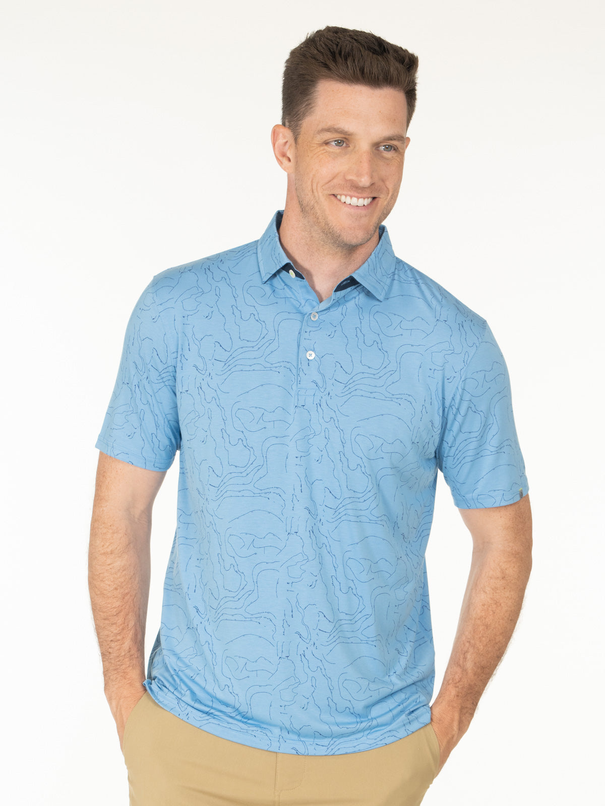 Cloud Polo - Topography Print – tasc Performance