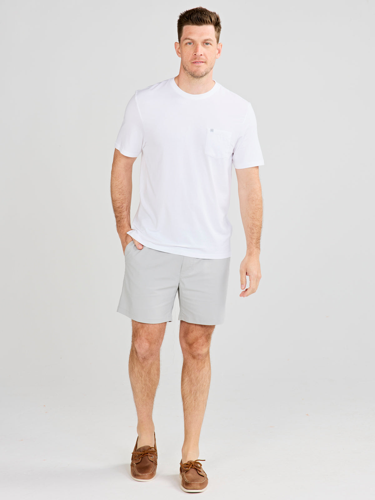 Seaside Wash Pocket T-Shirt - tasc Performance (White)