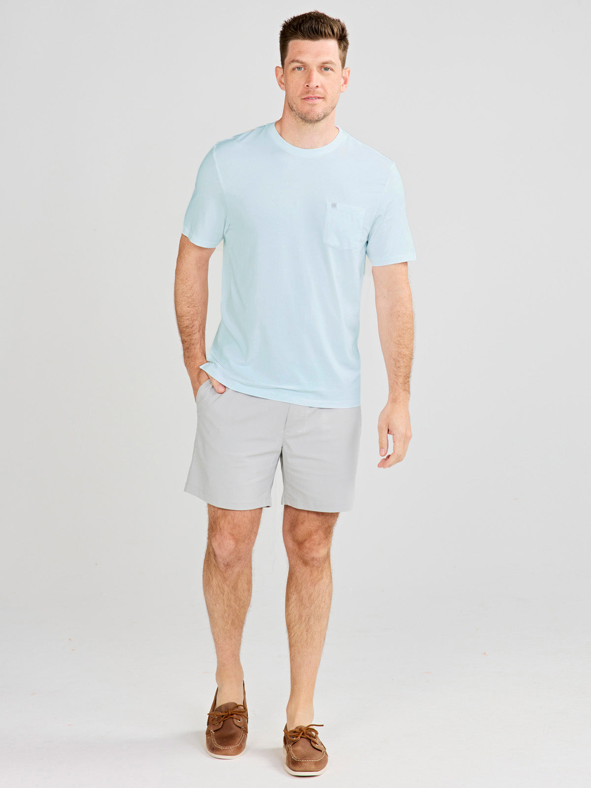 Seaside Wash Pigment Dyed Pocket T-Shirt - tasc Performance (Coast)