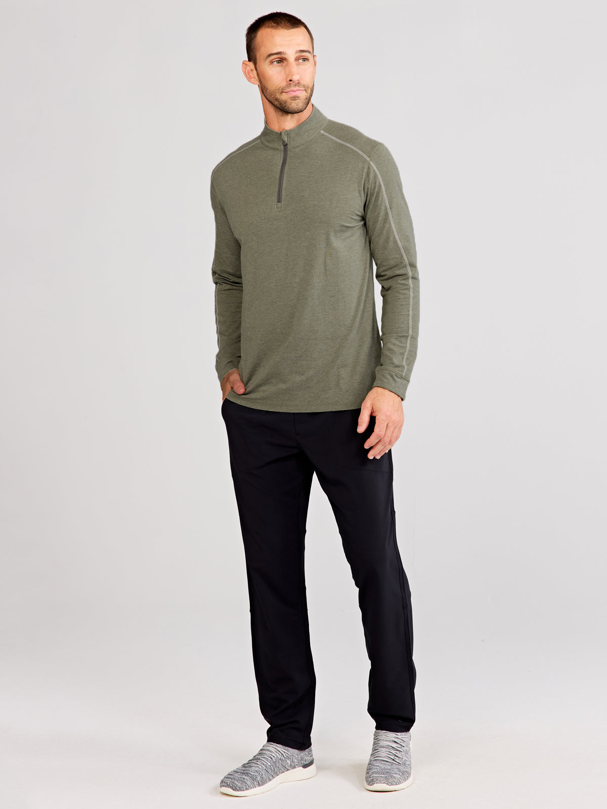 Carrollton 1/4 Zip - tasc Performance (CactusHeather)