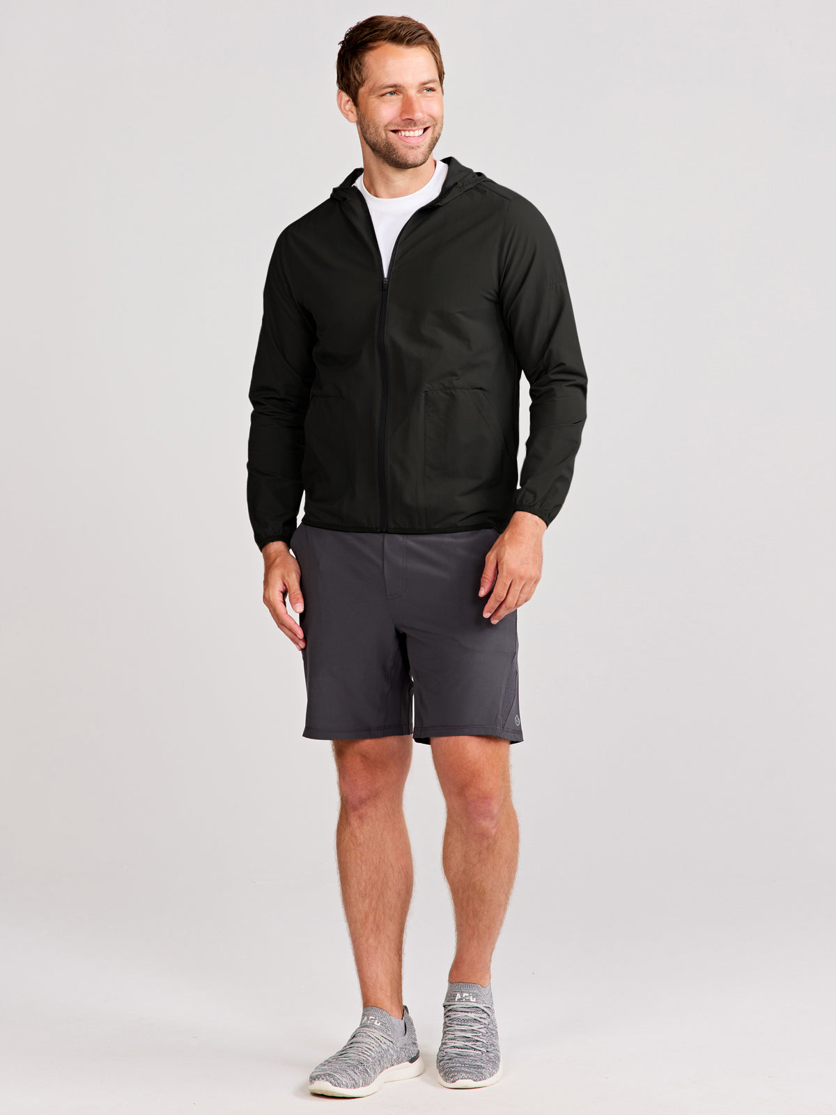 Swift Hooded Windbreaker - tasc Performance (Black)