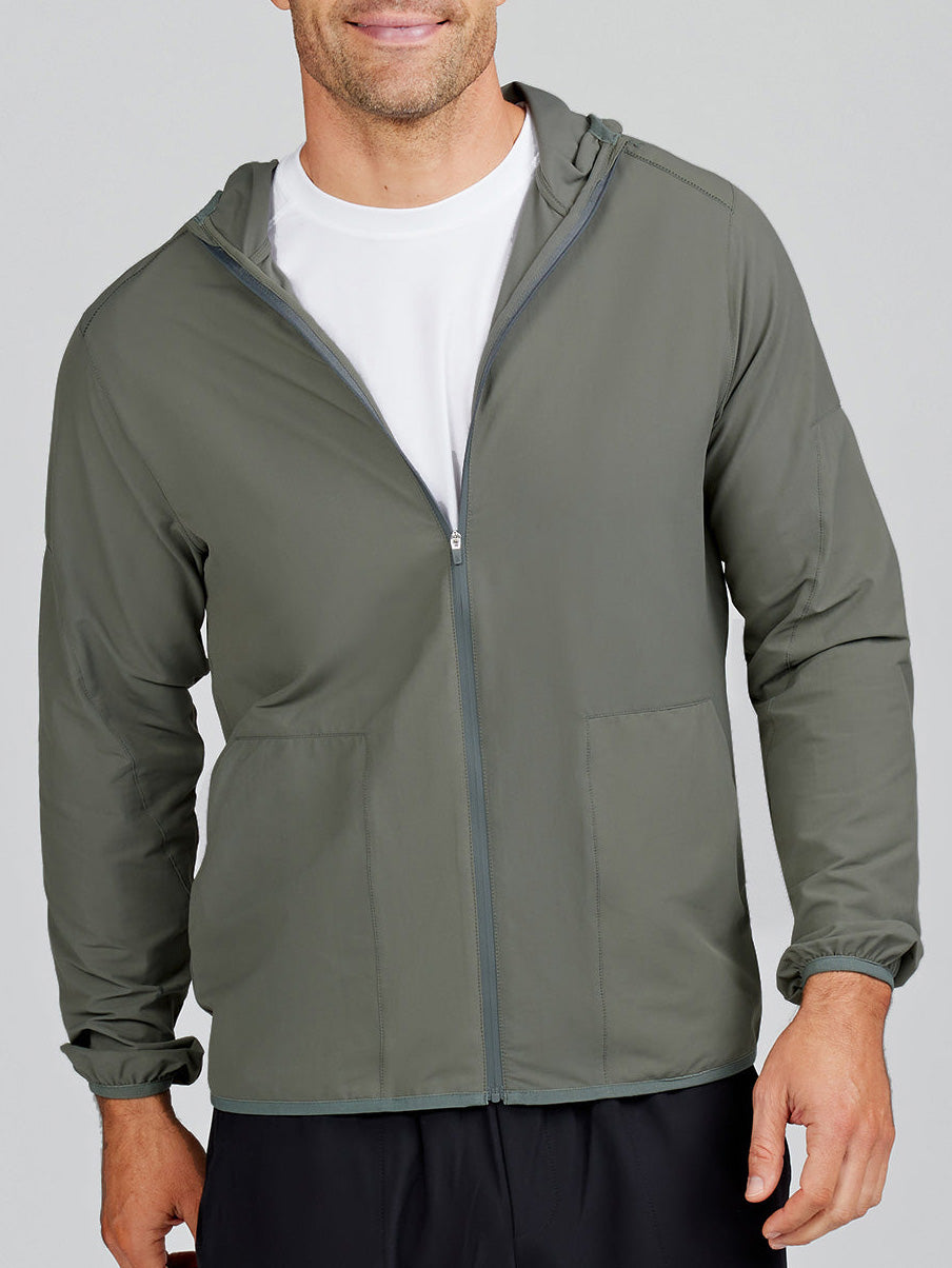 Swift Hooded Windbreaker - tasc Performance (Shale)