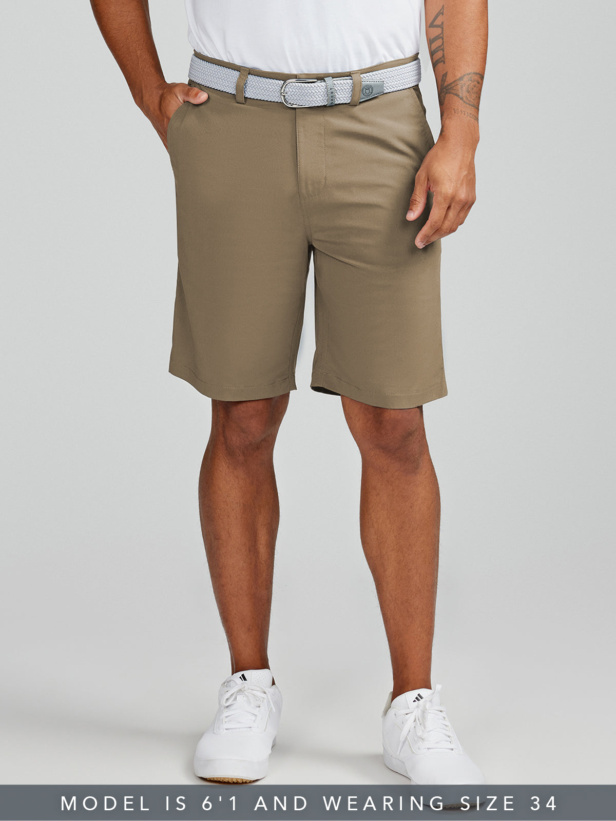 Motion Travel 9in Short - tasc Performance (Mid-Khaki)