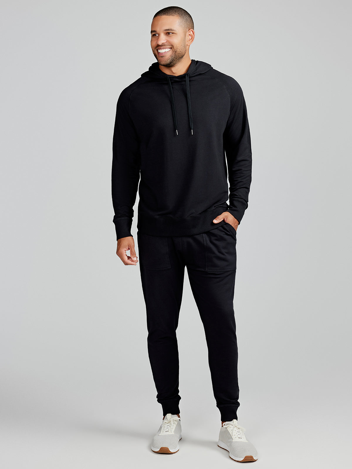 Varsity French Terry Hoodie - tasc Performance (Black)