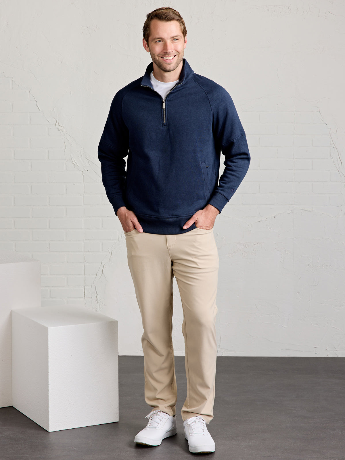 Transcend Fleece 1/4 Zip tasc Performance (ClassicNavy)