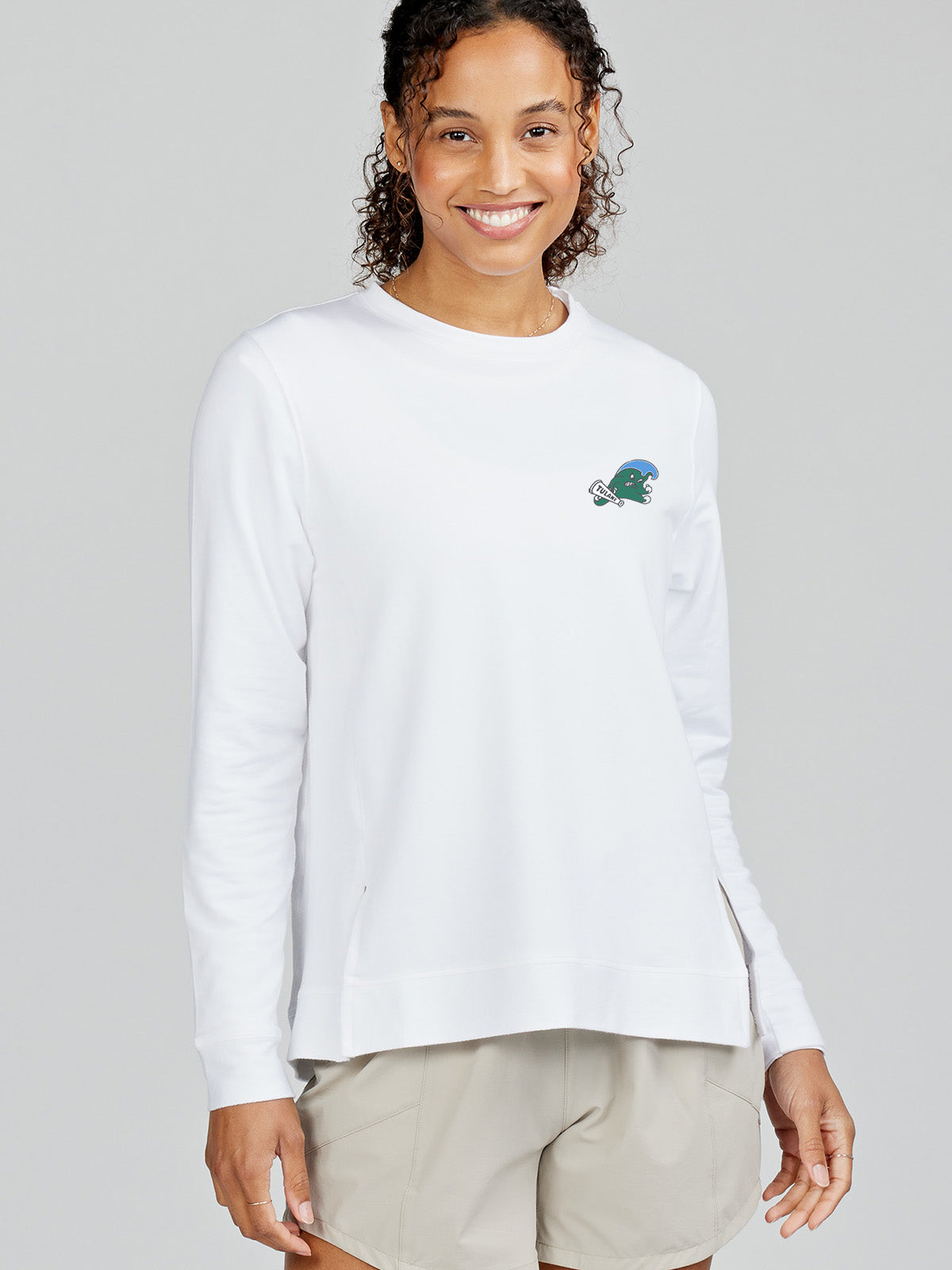 Riverwalk Sweatshirt 2.0 - Tulane tasc Performance (White)