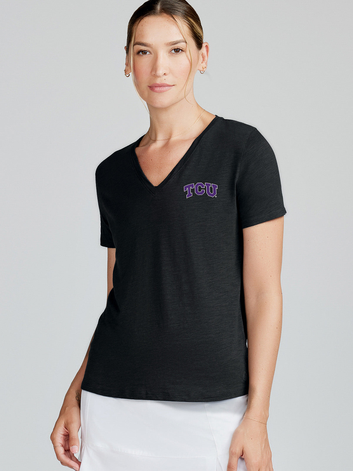 NOLA V-Neck T-Shirt - TCU tasc Performance (Black)