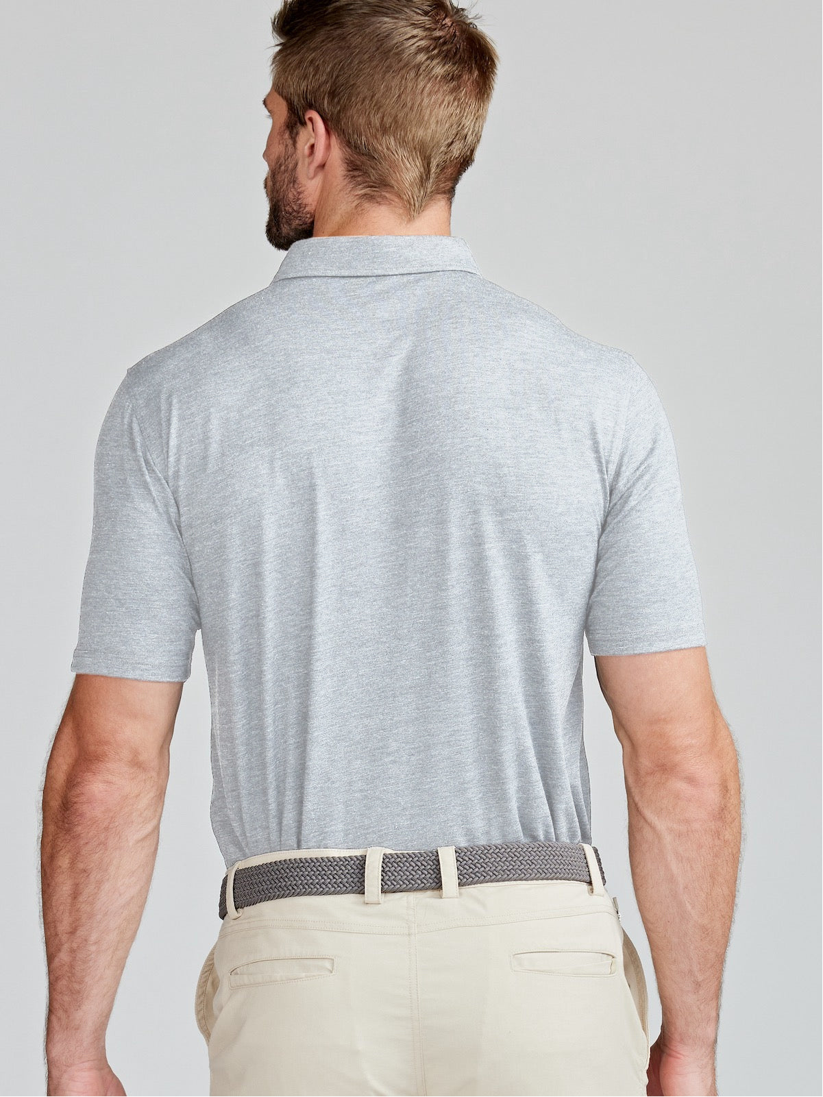 Cloud Lightweight Polo - TCU tasc Performance (LightHeatherGray)