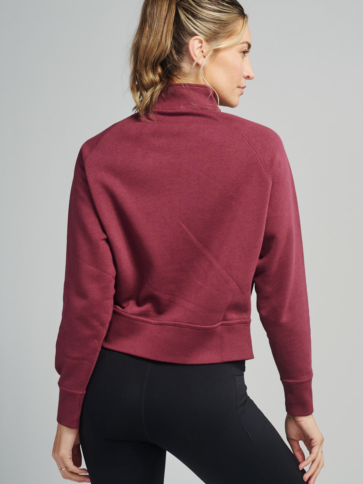 Transcend Side Zip Fleece tasc Performance (Wineberry)