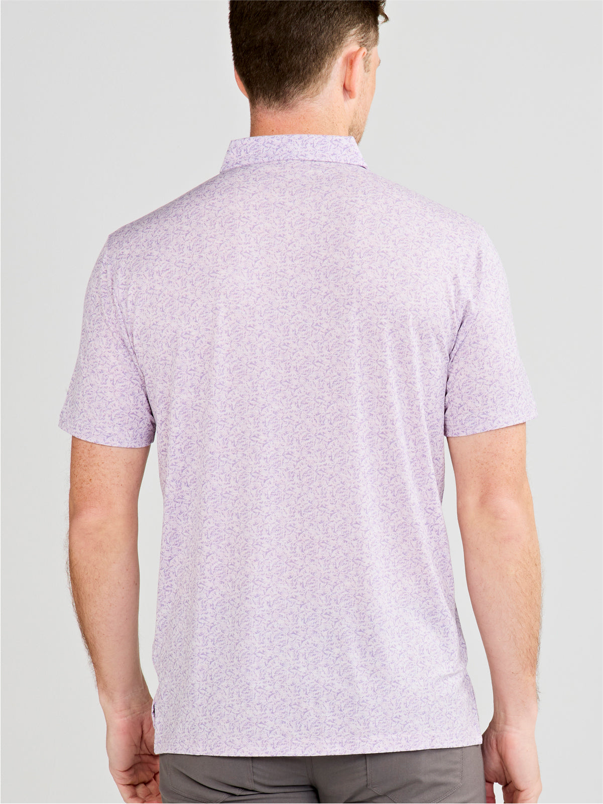 Cloud Lightweight Polo Palms - LSU tasc Performance (LilacHeatherPalms)