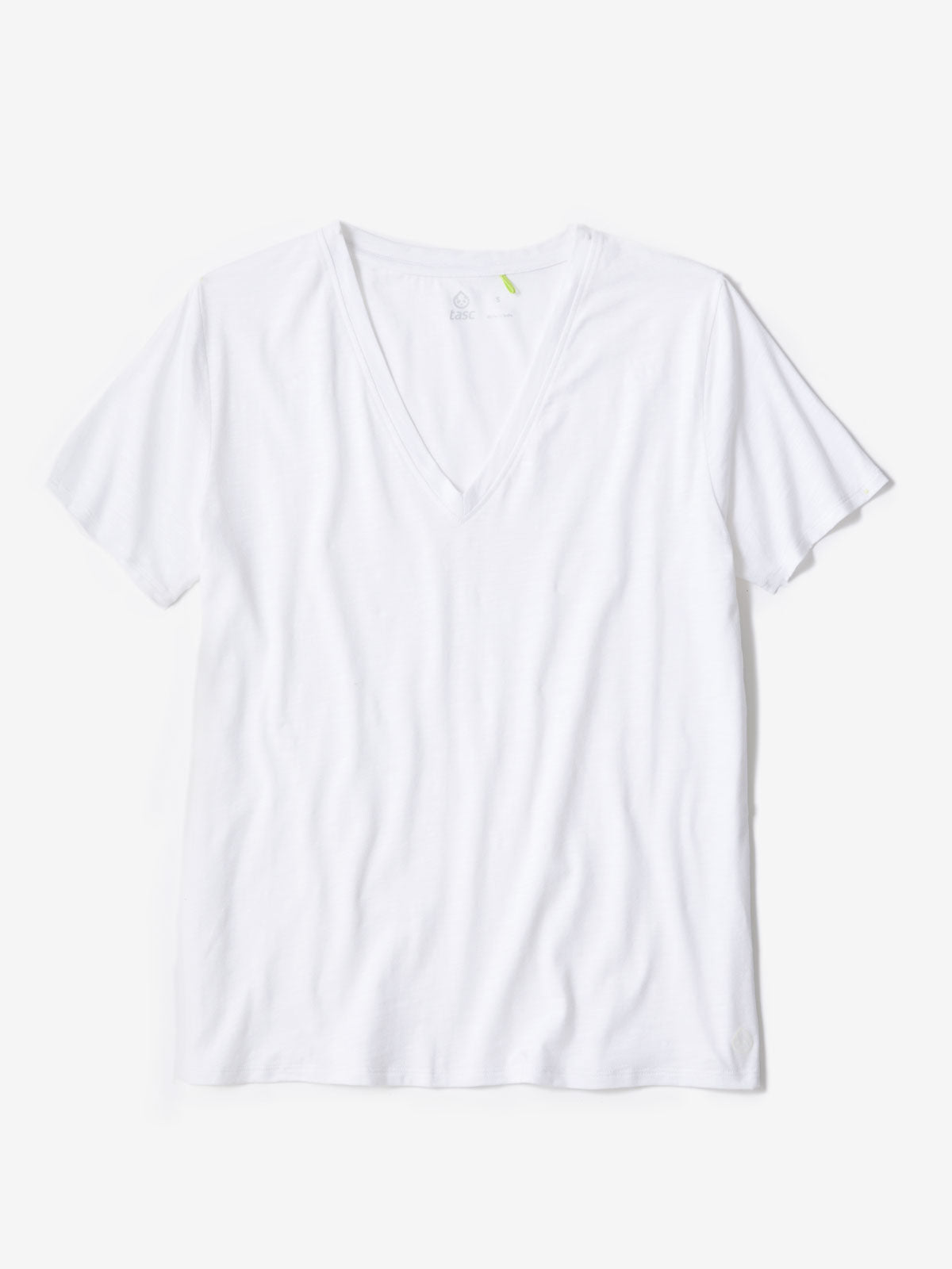 All Day V-Neck T-Shirt tasc Performance (White)