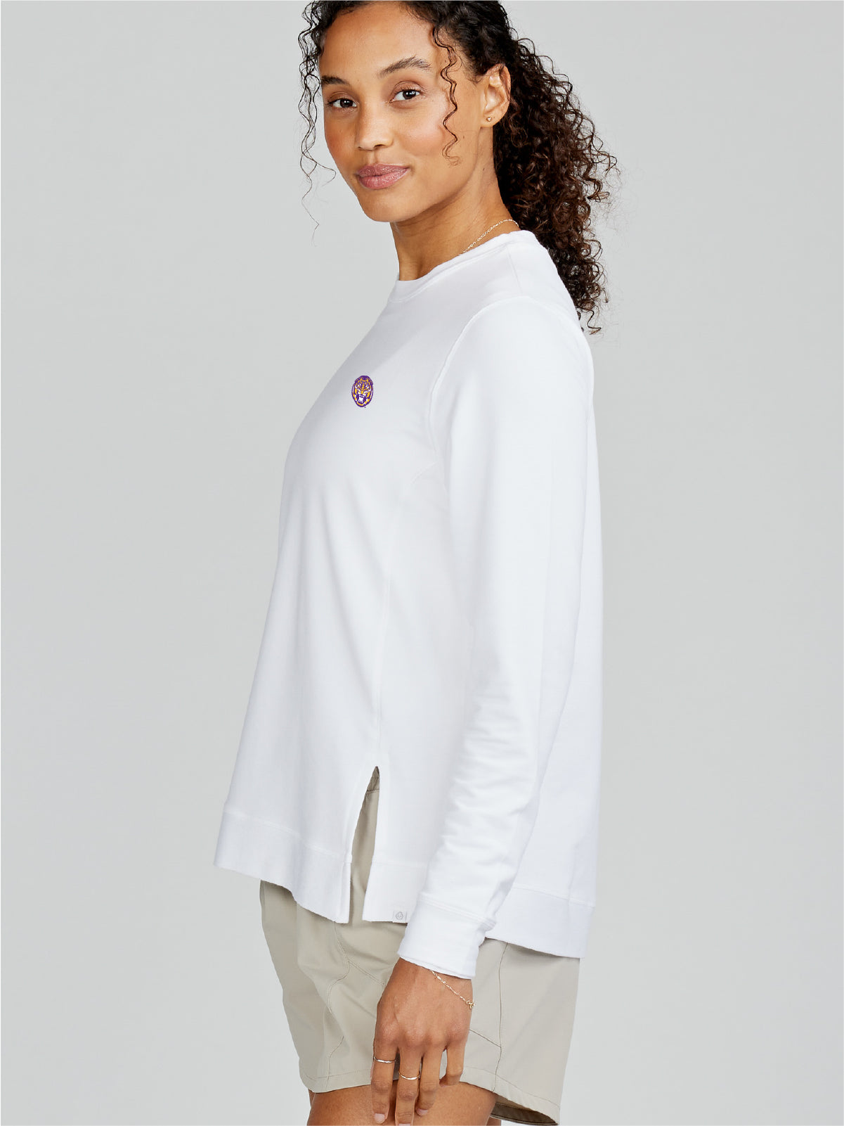 Riverwalk Sweatshirt 2.0 - LSU tasc Performance (White)