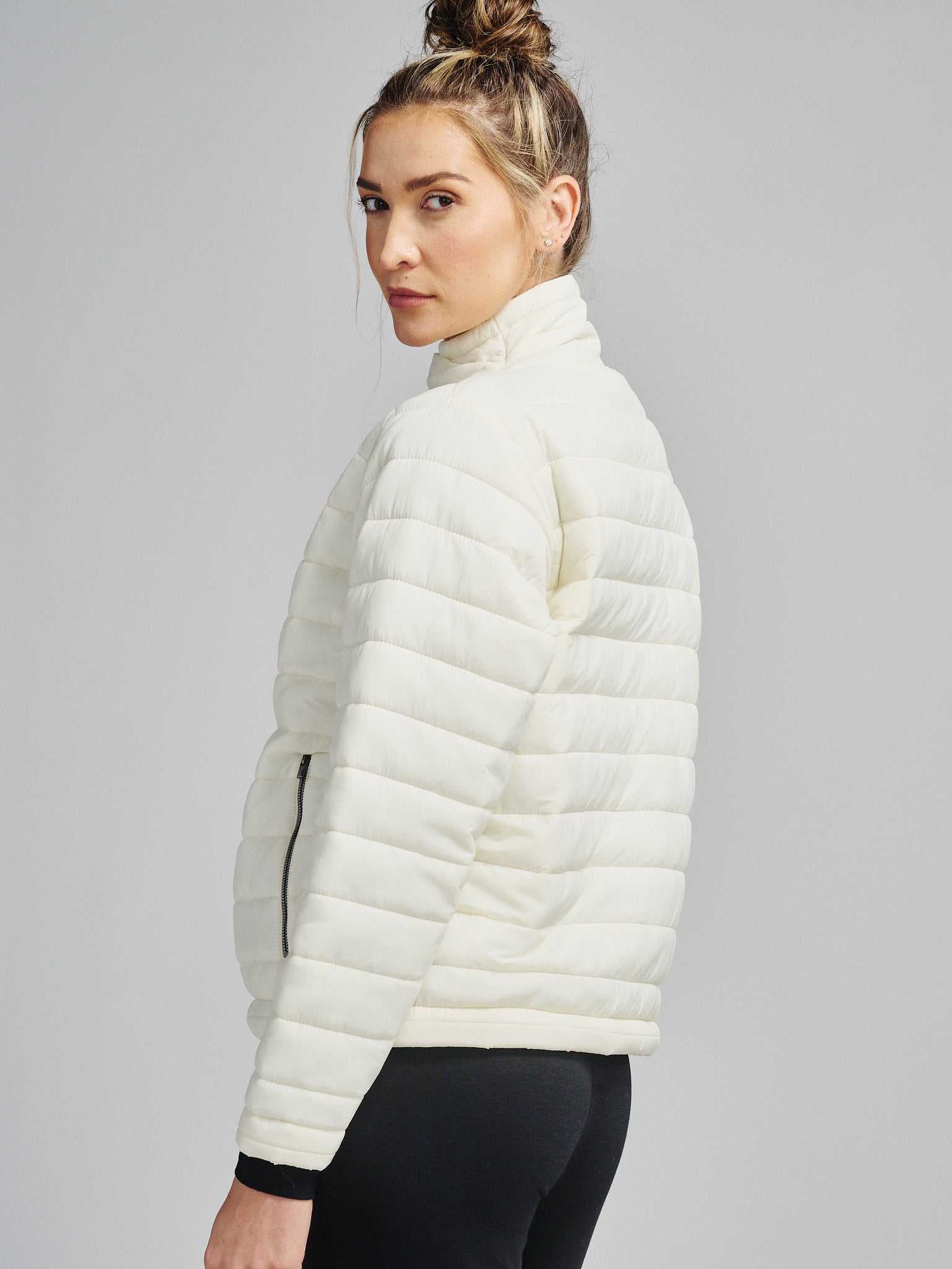 White packable down jacket sale