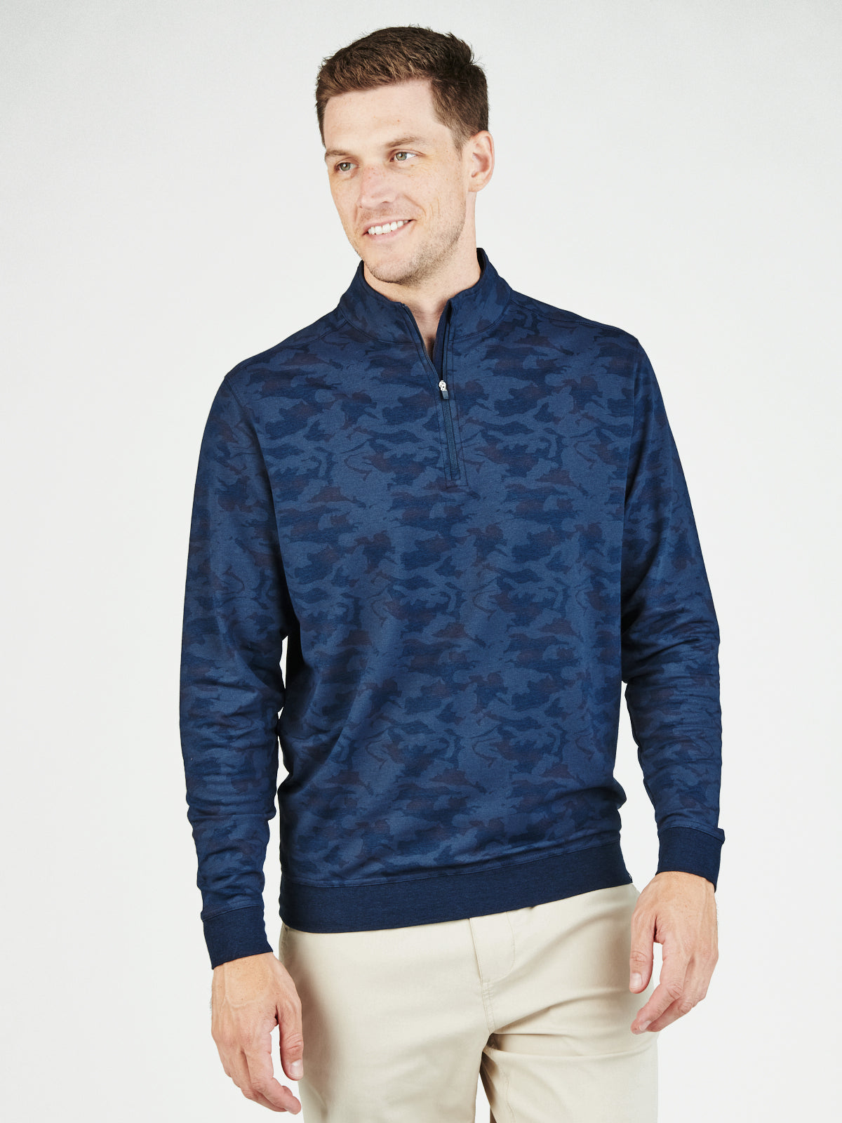 Cloud Golf Quarter Zip - tasc Performance (NavyCamo)