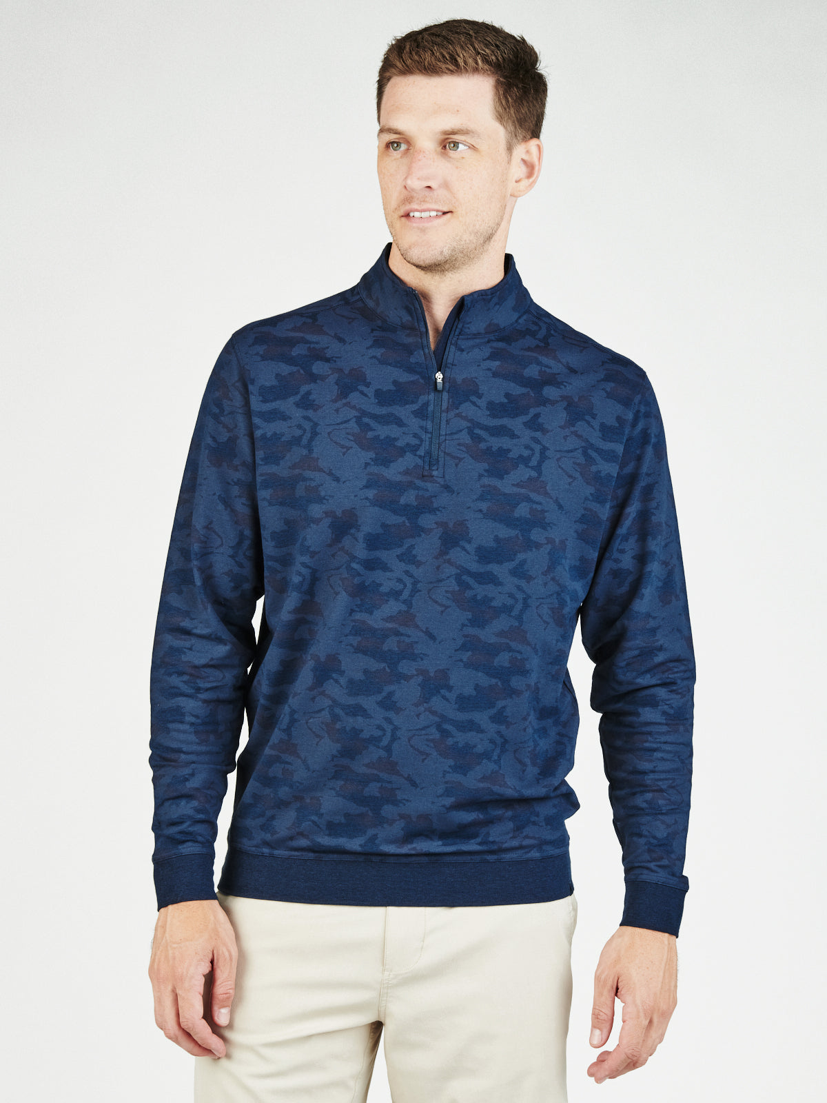 Cloud Golf Quarter Zip - tasc Performance (NavyCamo)