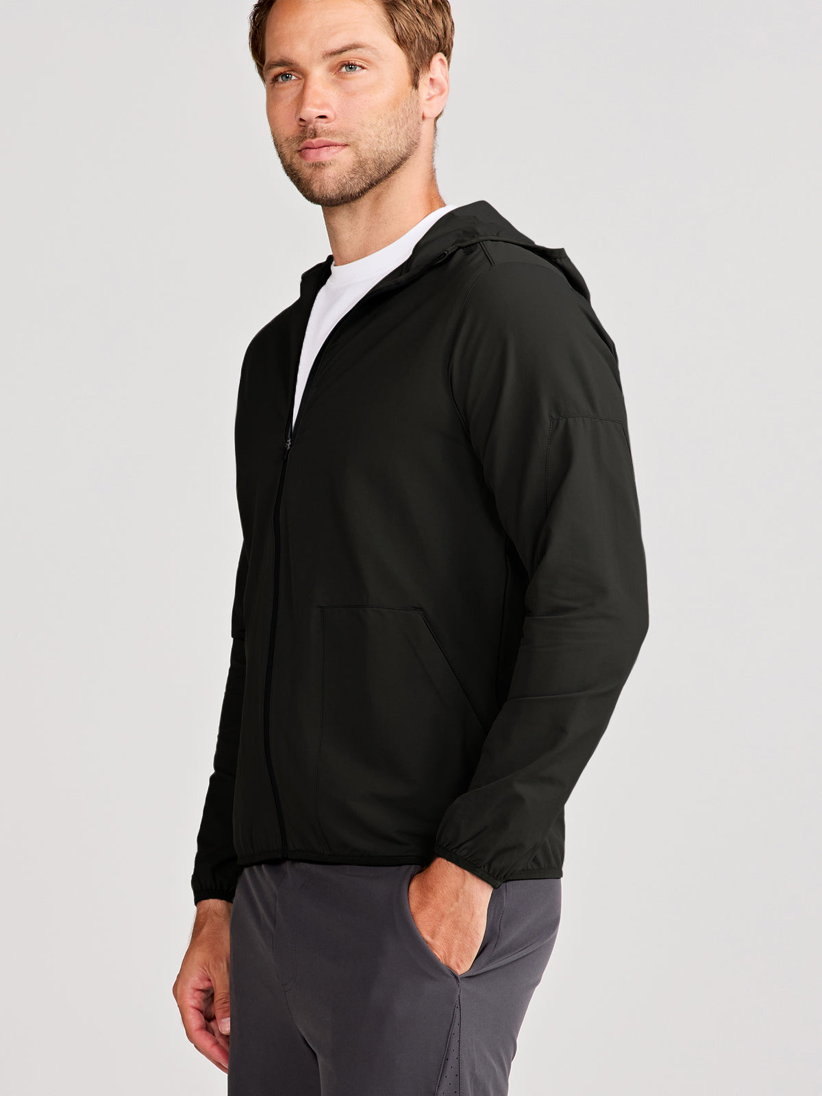 Swift Hooded Windbreaker - tasc Performance (Black)