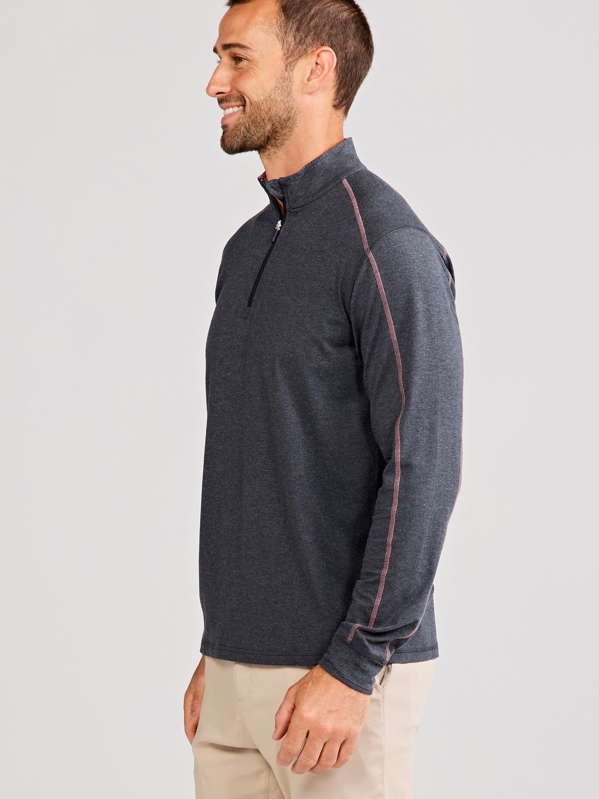 Carrollton 1/4 Zip - tasc Performance (IronHeather/AuroraHeather)