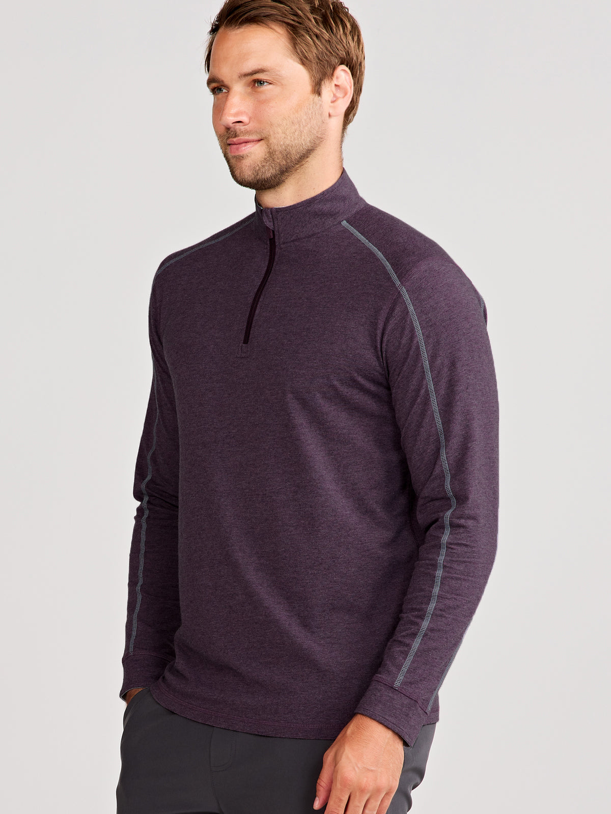 Carrollton 1/4 Zip - tasc Performance (CometPurpleHeather)