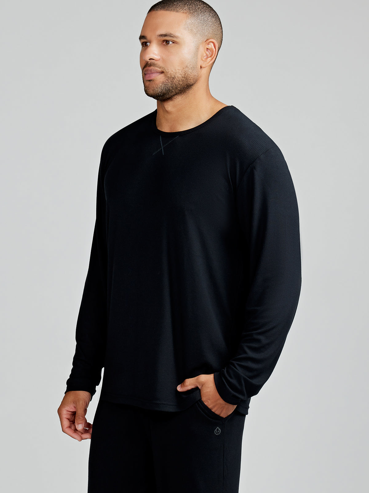 MicroLuxe Rib Long Sleeve - tasc Performance (Black)